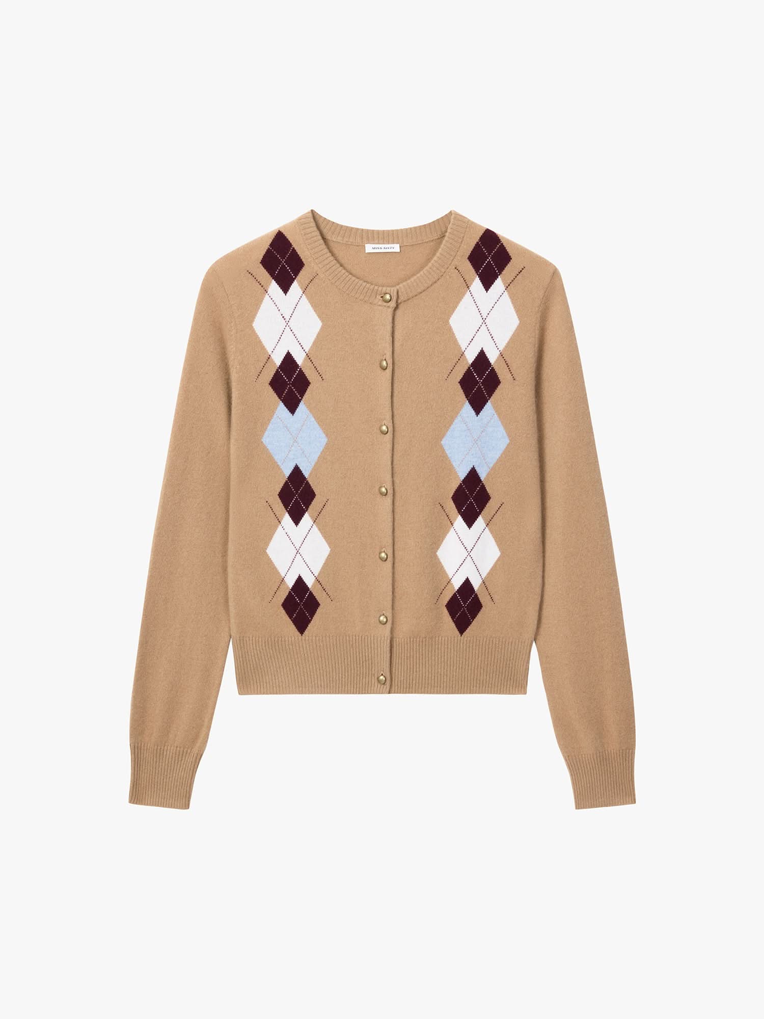 Argyle Knit Cardigan - Image 10