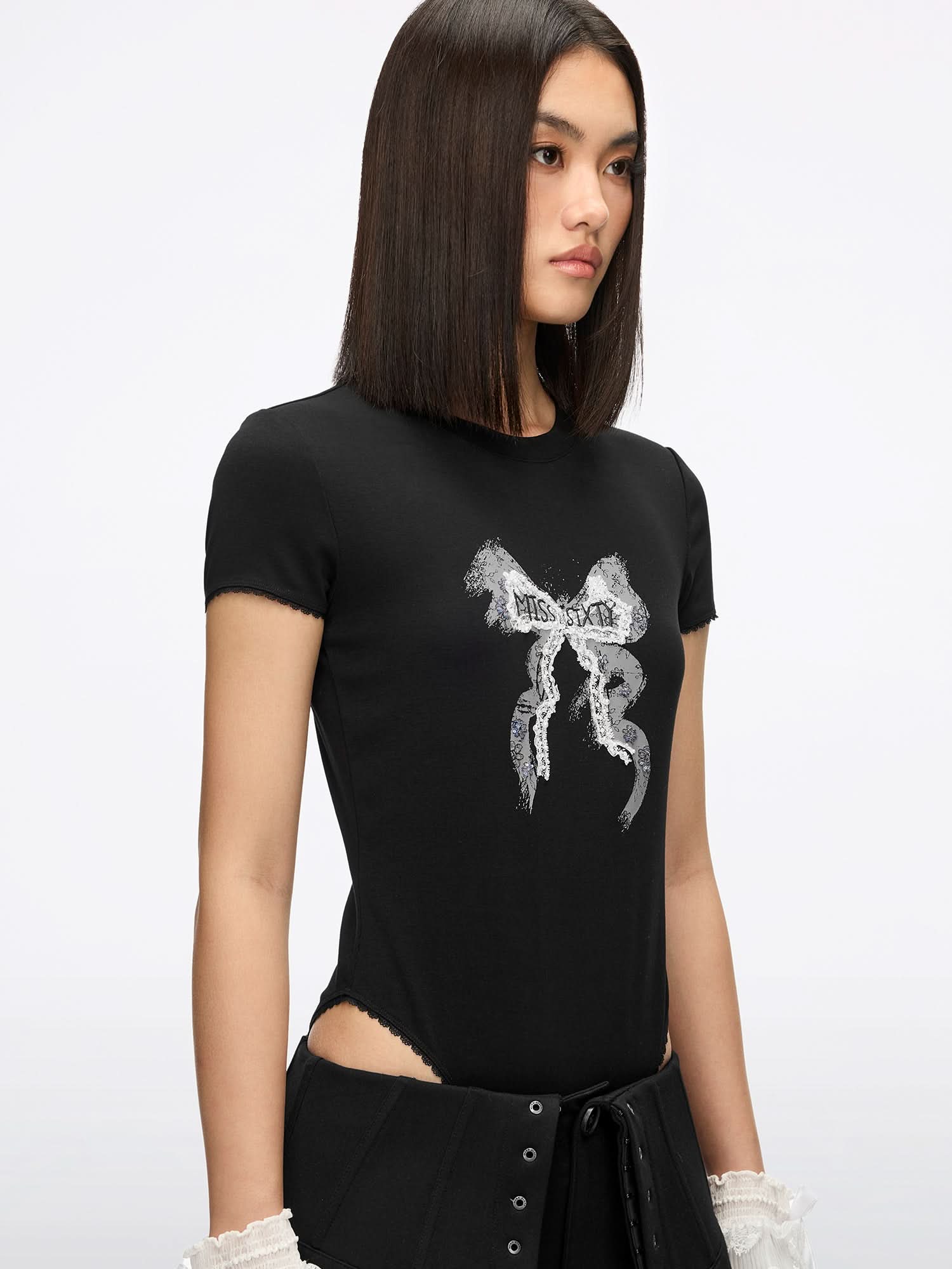 Beaded Bow Bodysuit - Image 3
