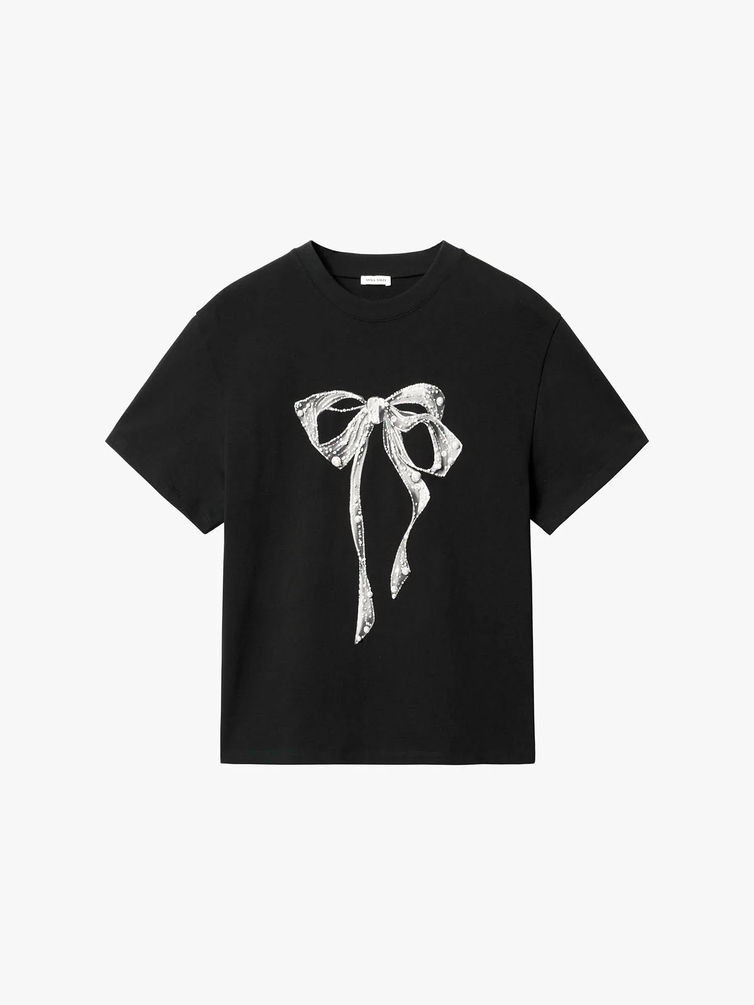 Beaded Bow T-shirt - Image 5