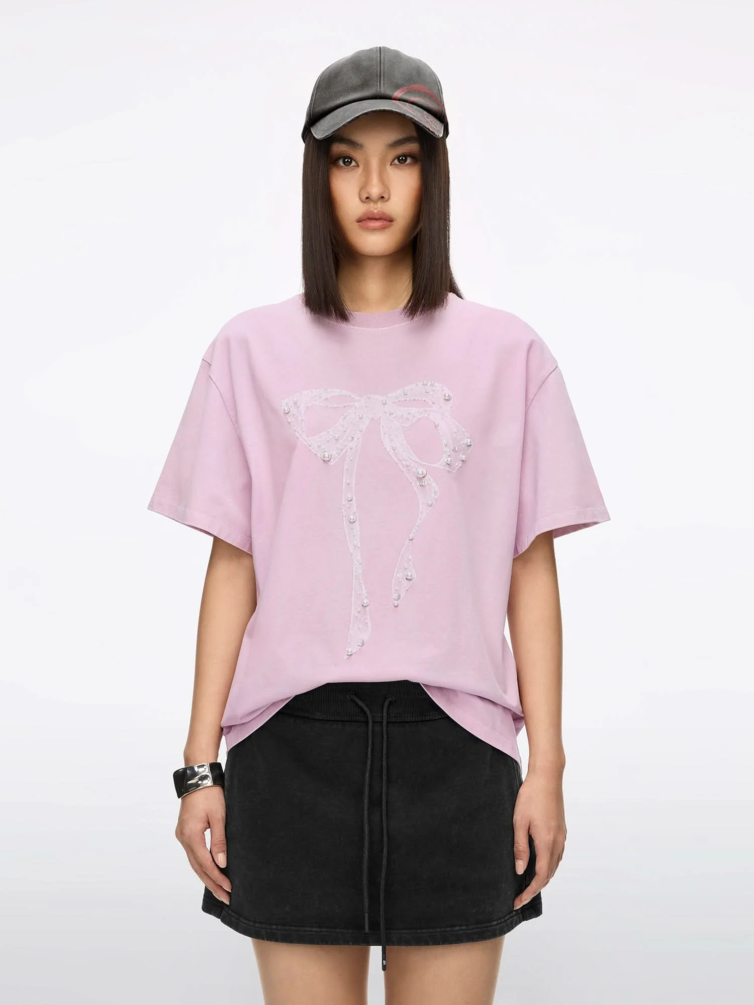 Beaded Bow T-shirt - Image 6