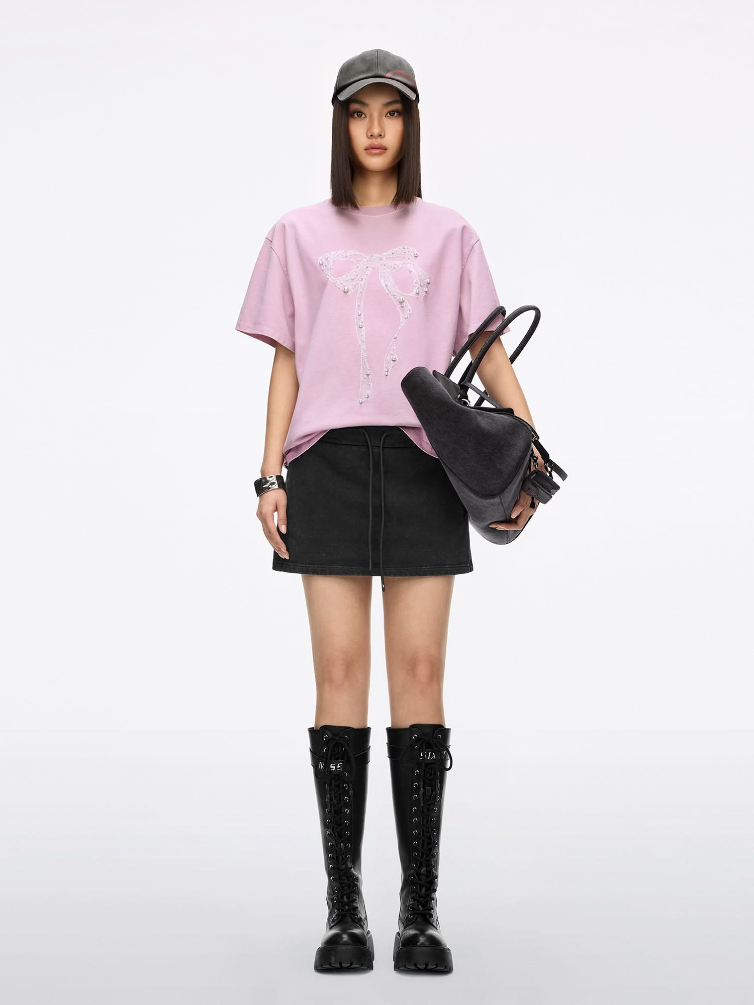 Beaded Bow T-shirt - Image 9