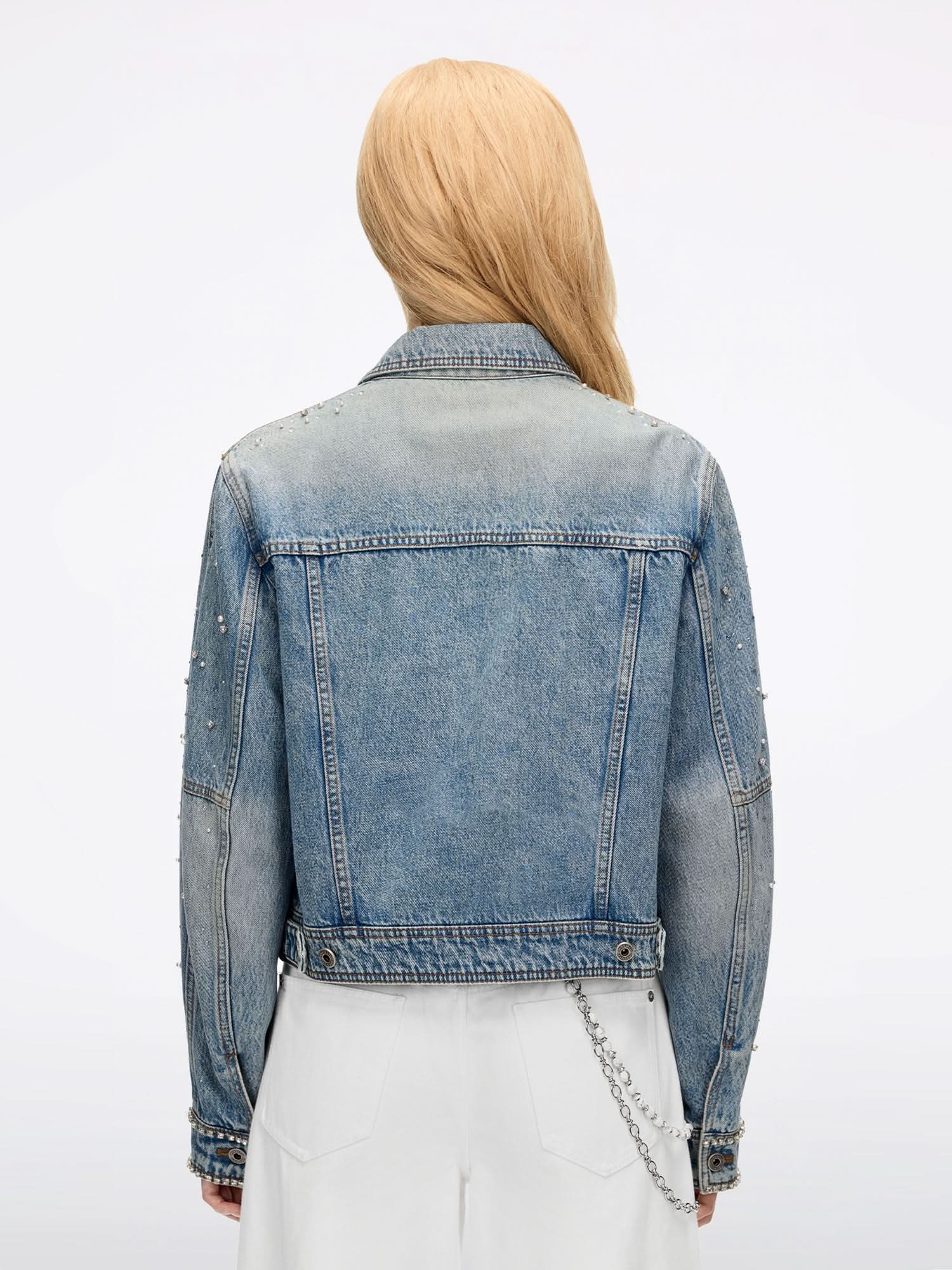 Beaded Denim Jacket - Image 2