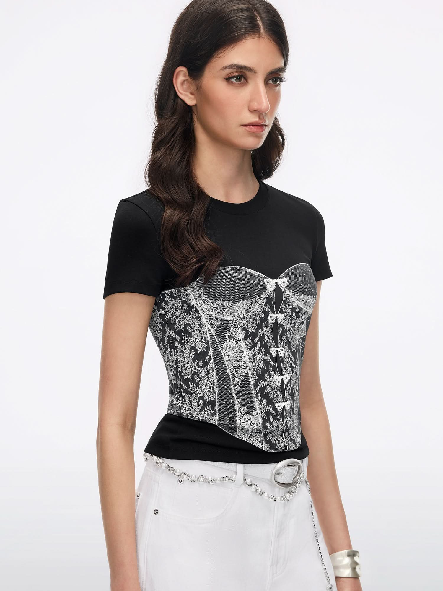 Beaded Graphic T-Shirt - Image 3
