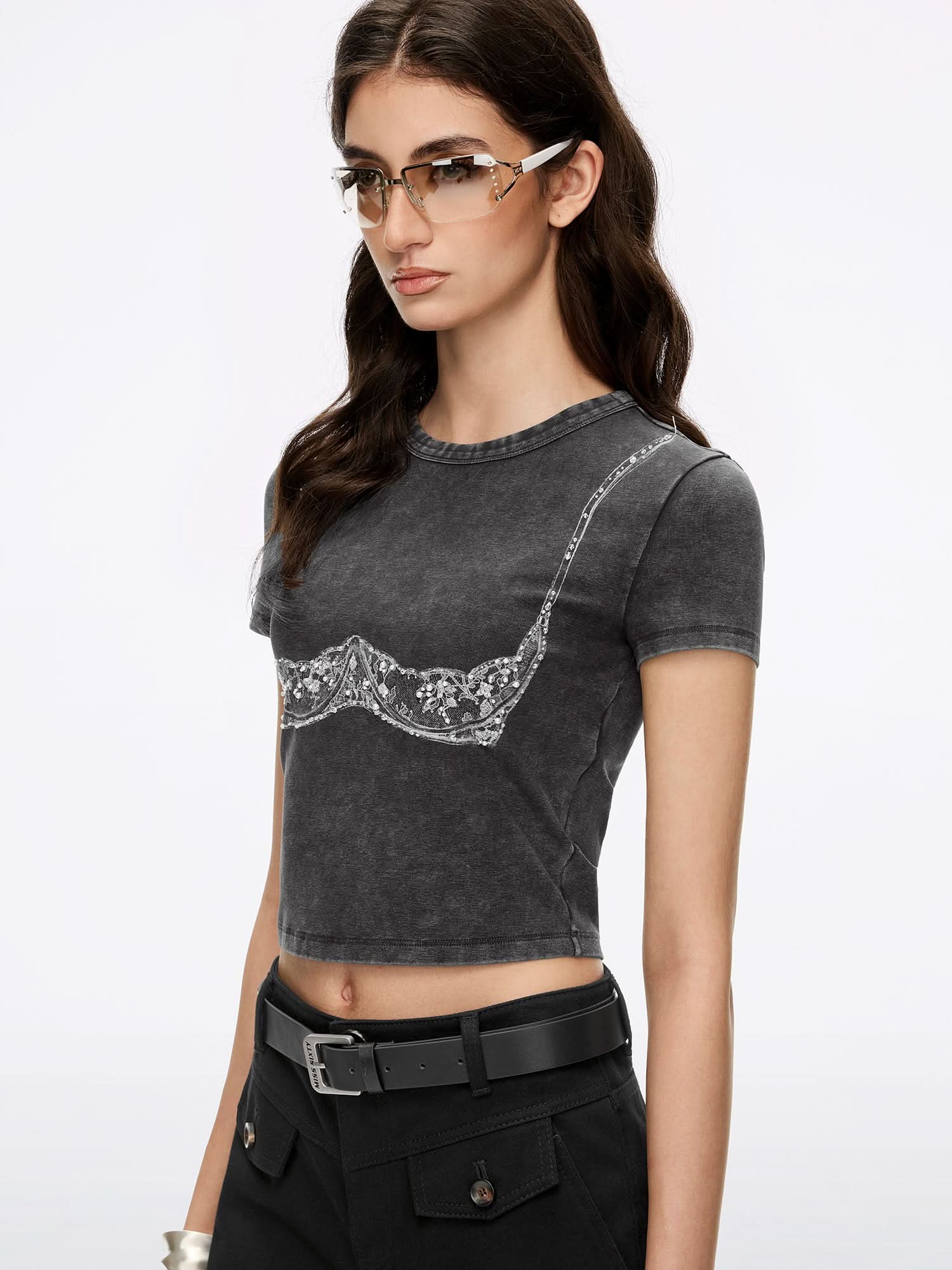 Beaded Graphic T-Shirt - Image 3
