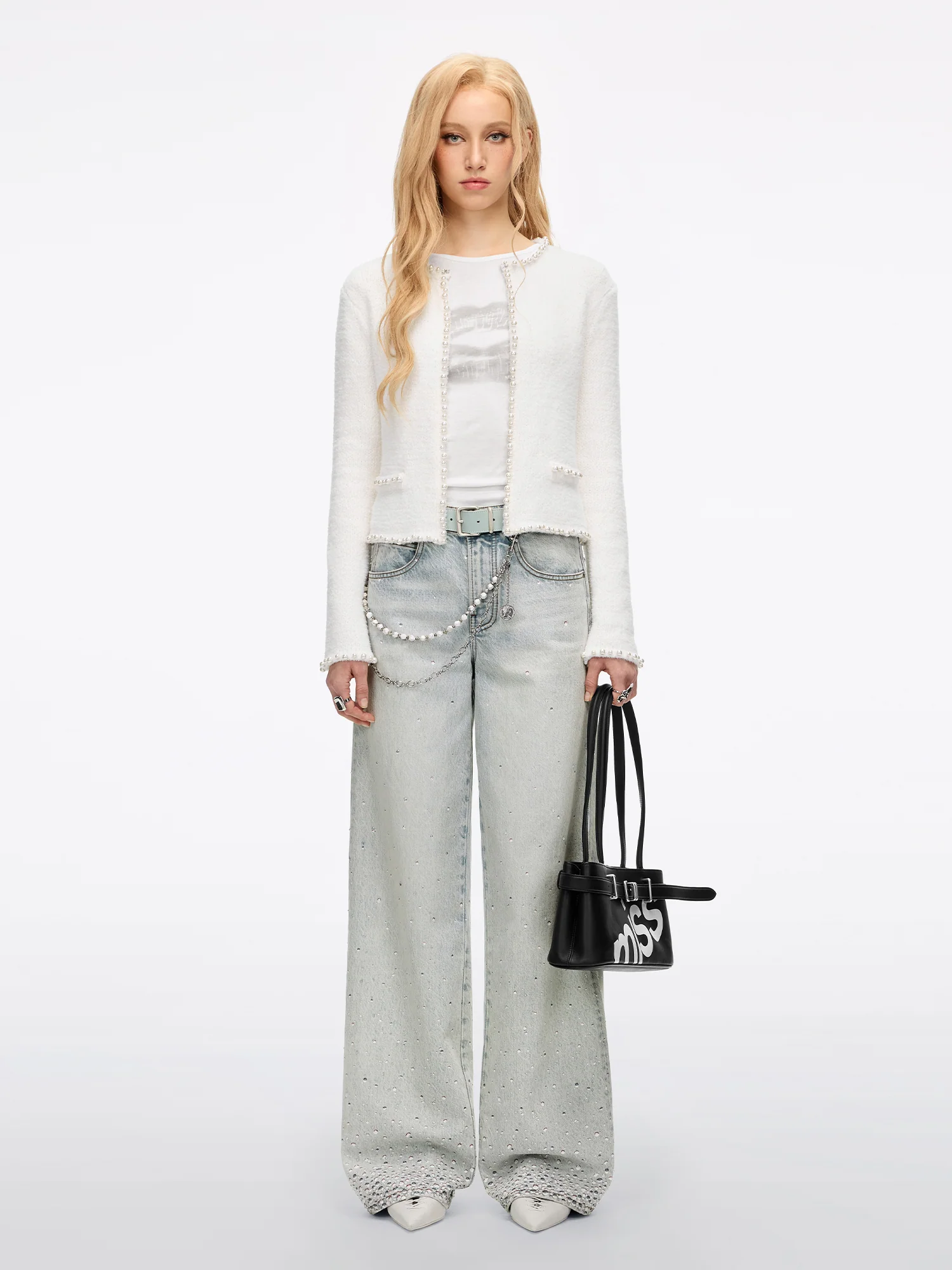 Beaded Knit Cardigan - Image 4