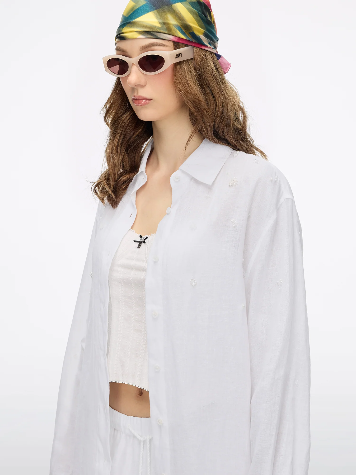 Beaded Linen Shirt - Image 3