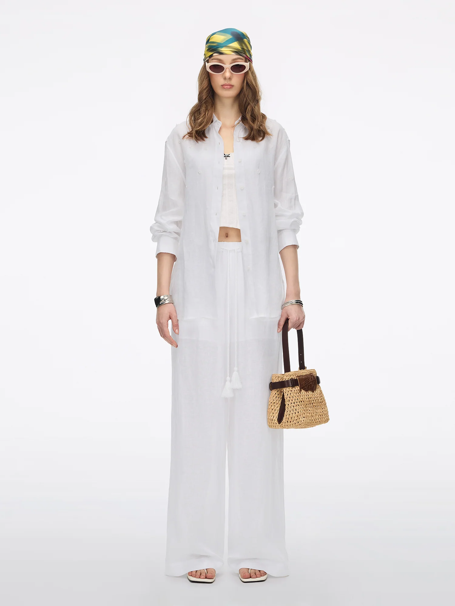 Beaded Linen Shirt - Image 4