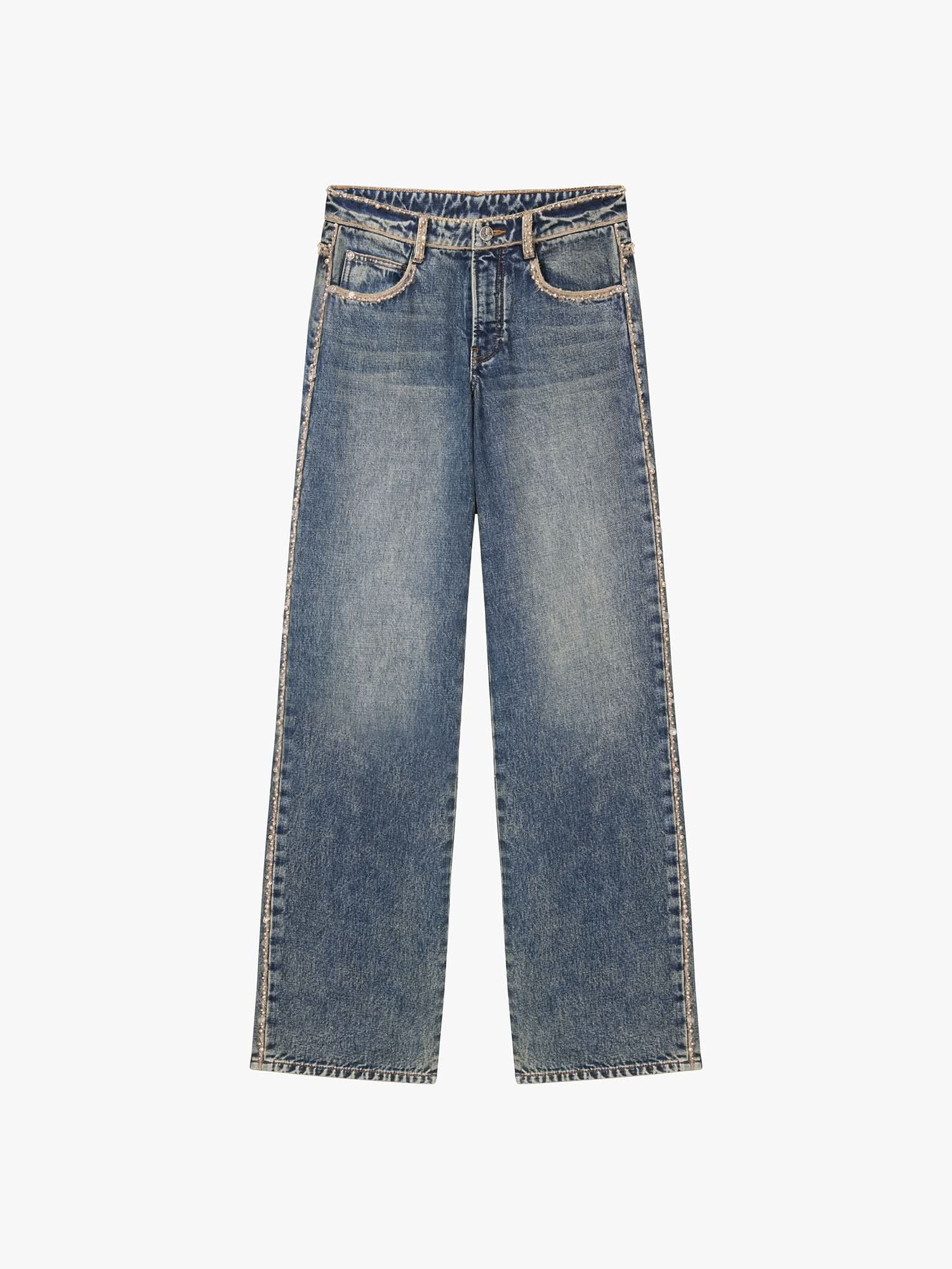 Beaded Straight-Leg Jeans - Image 5