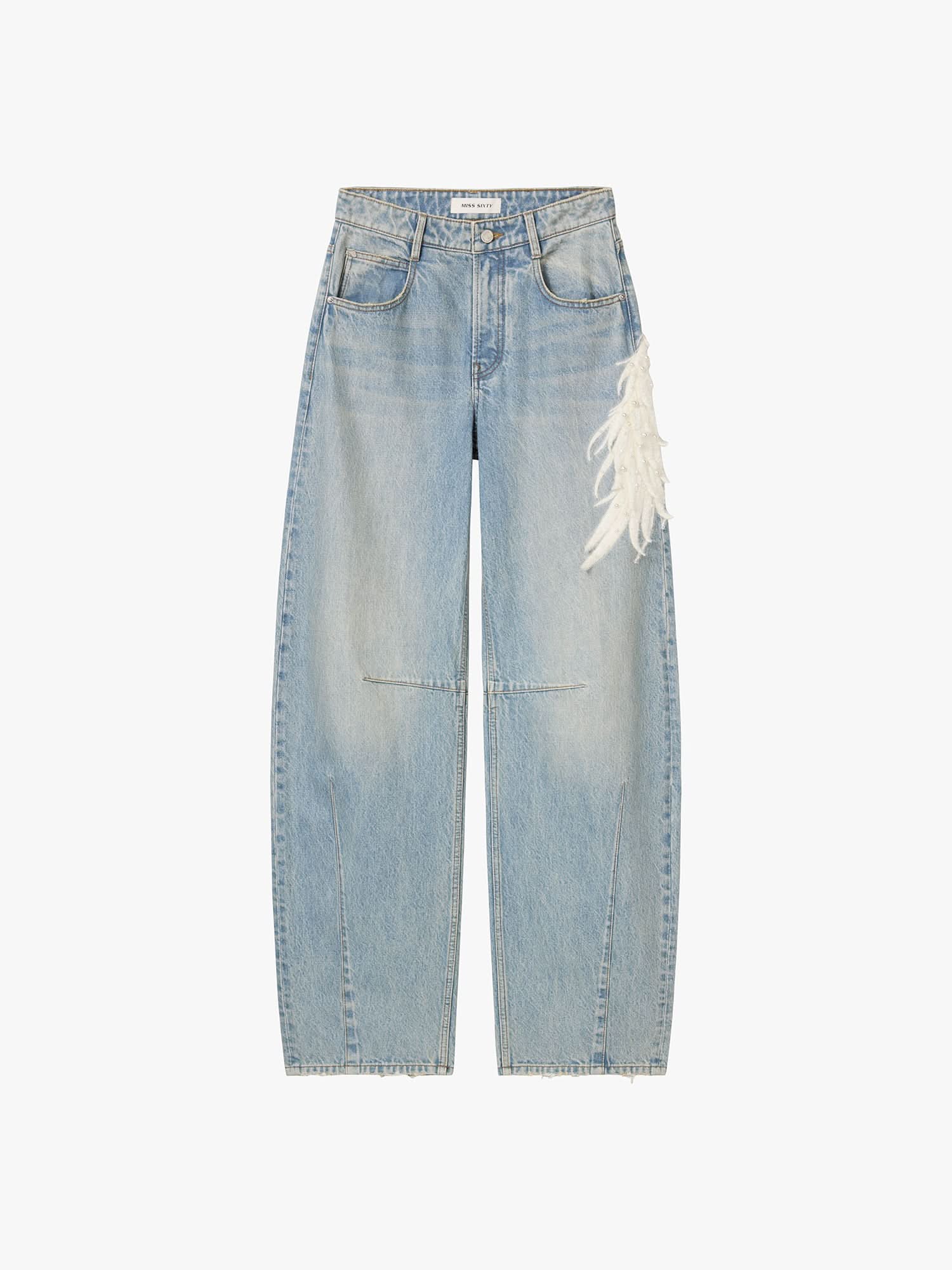 Beaded Wing Scimitar Jeans - Image 5