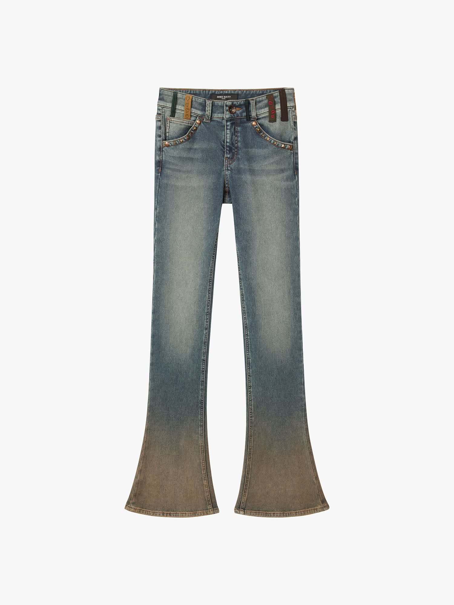 Belt Loop Slim-fit Flared Jeans - Image 5