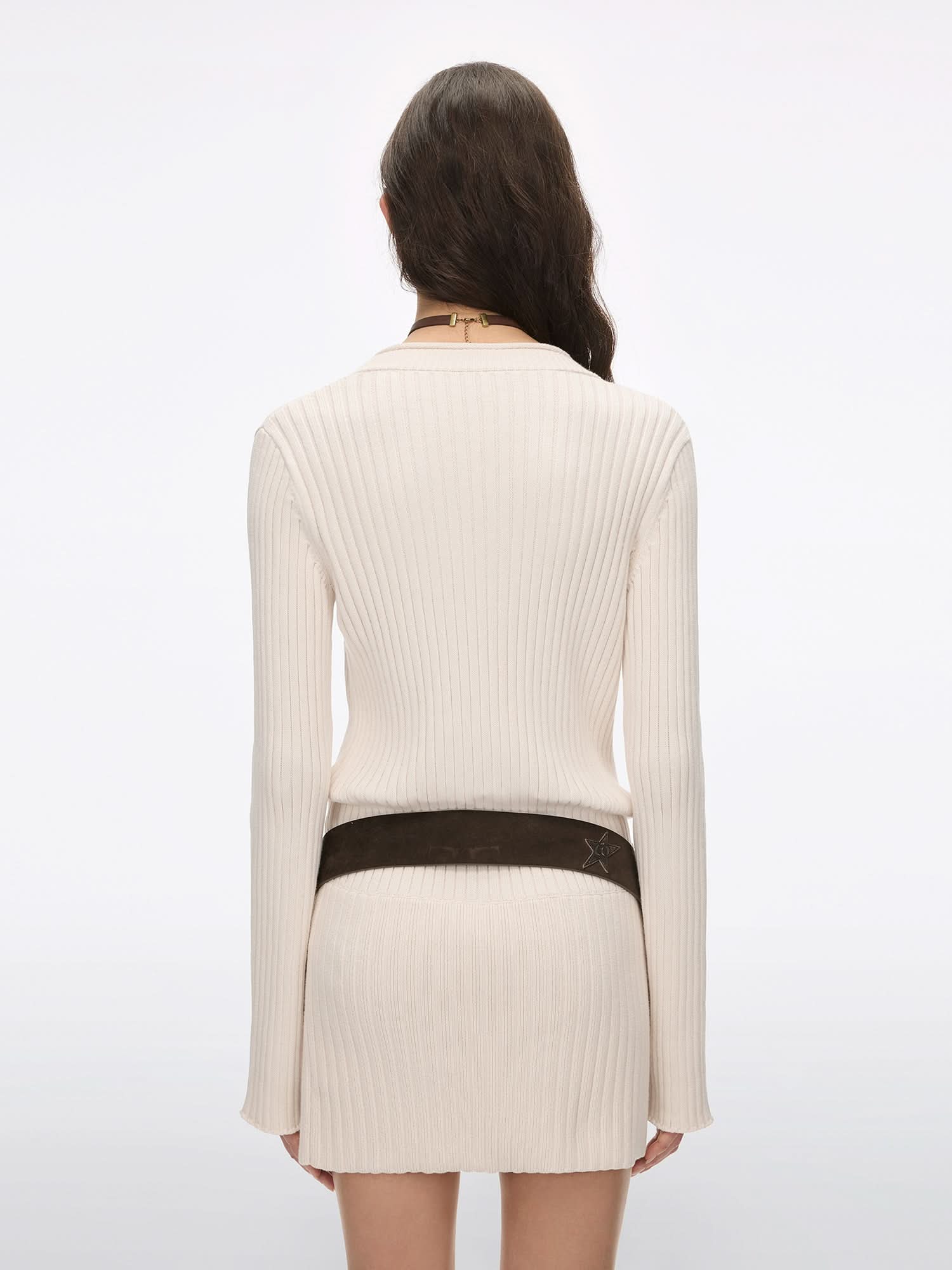 Belted Knit Dress - Image 2