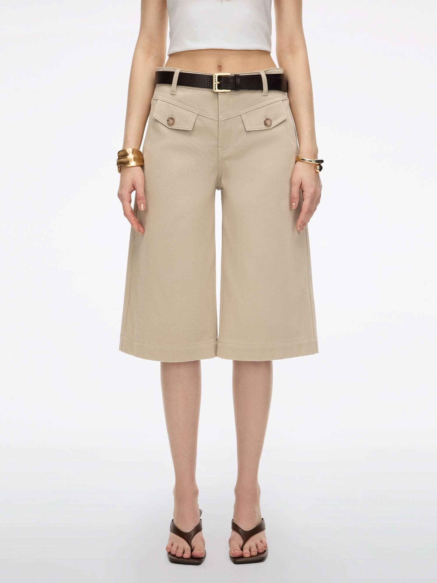 Bermuda Shorts with Belt