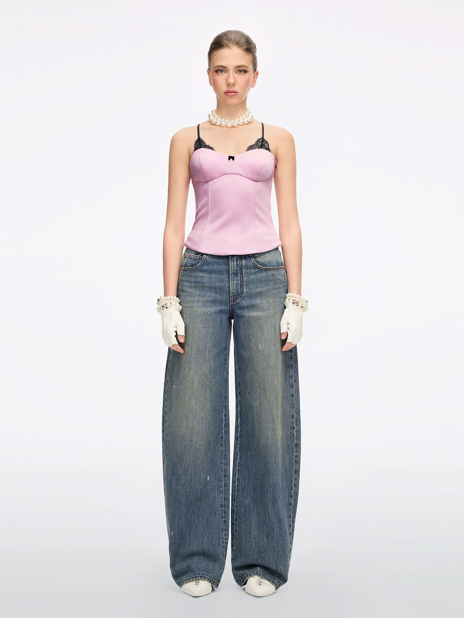Bow-Detail Jeans - Image 2