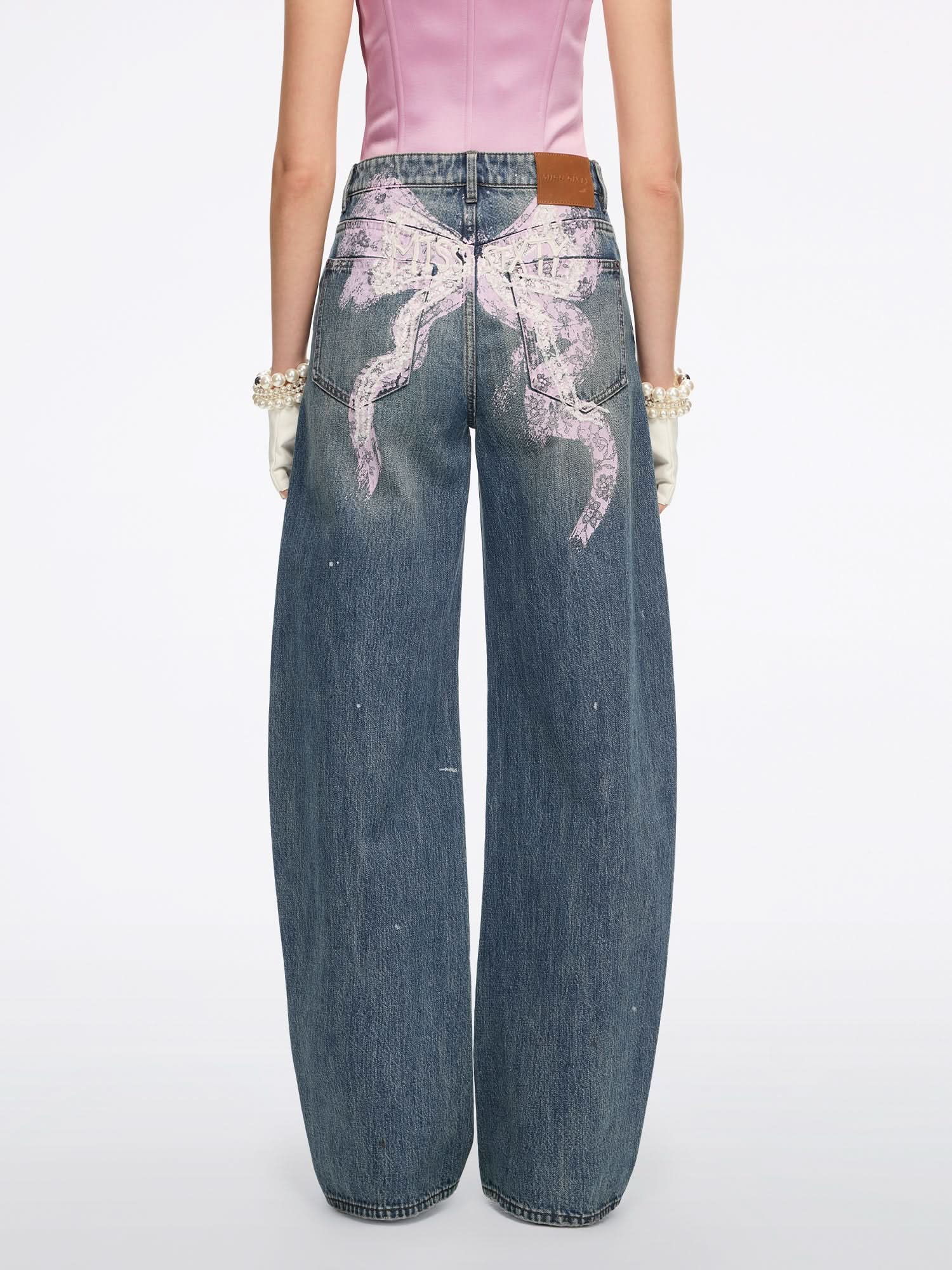 Bow-Detail Jeans - Image 3