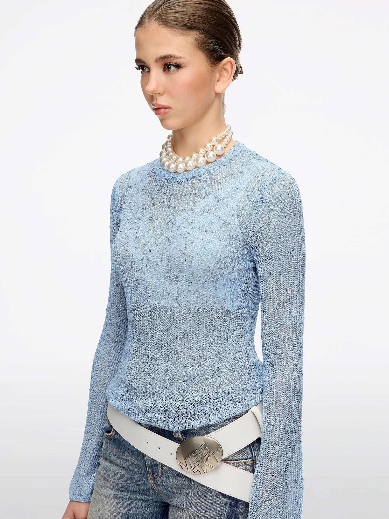 Bow-Embellished Knit Top - Image 8