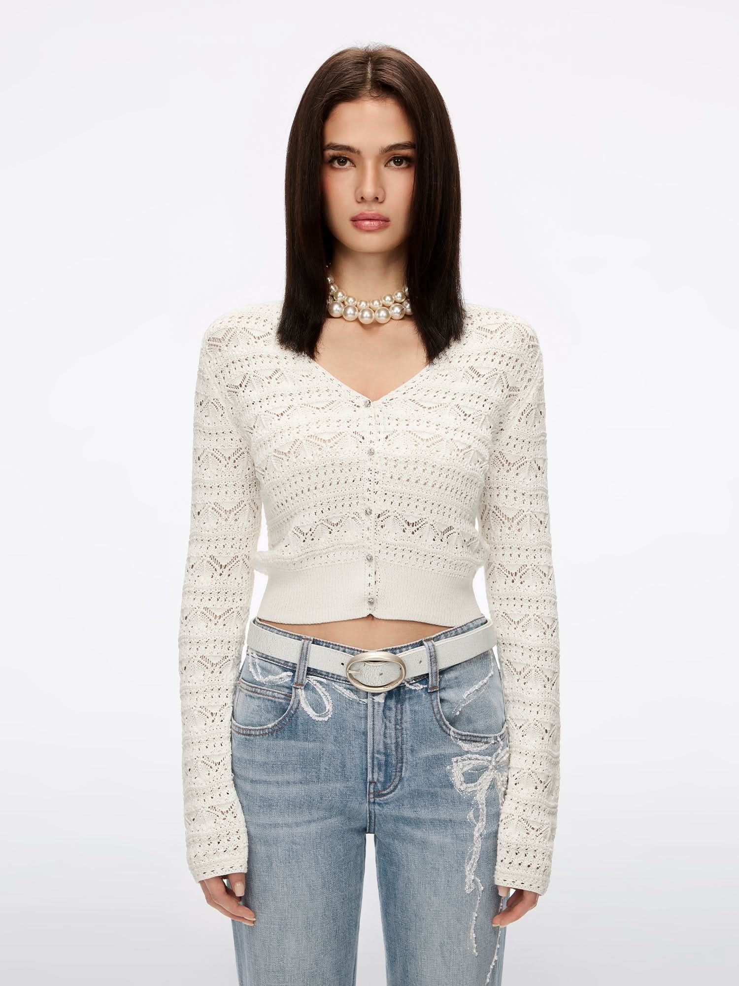 Button-Up Knit Cardigan