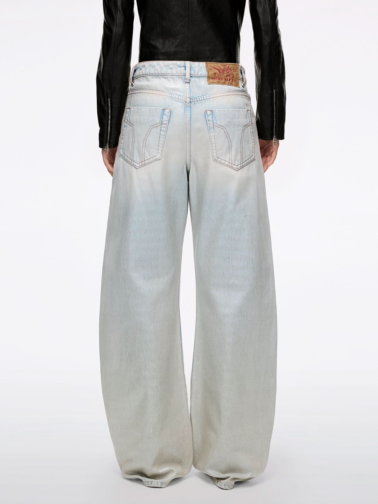 Coated Loose-Fit Jeans - Image 3