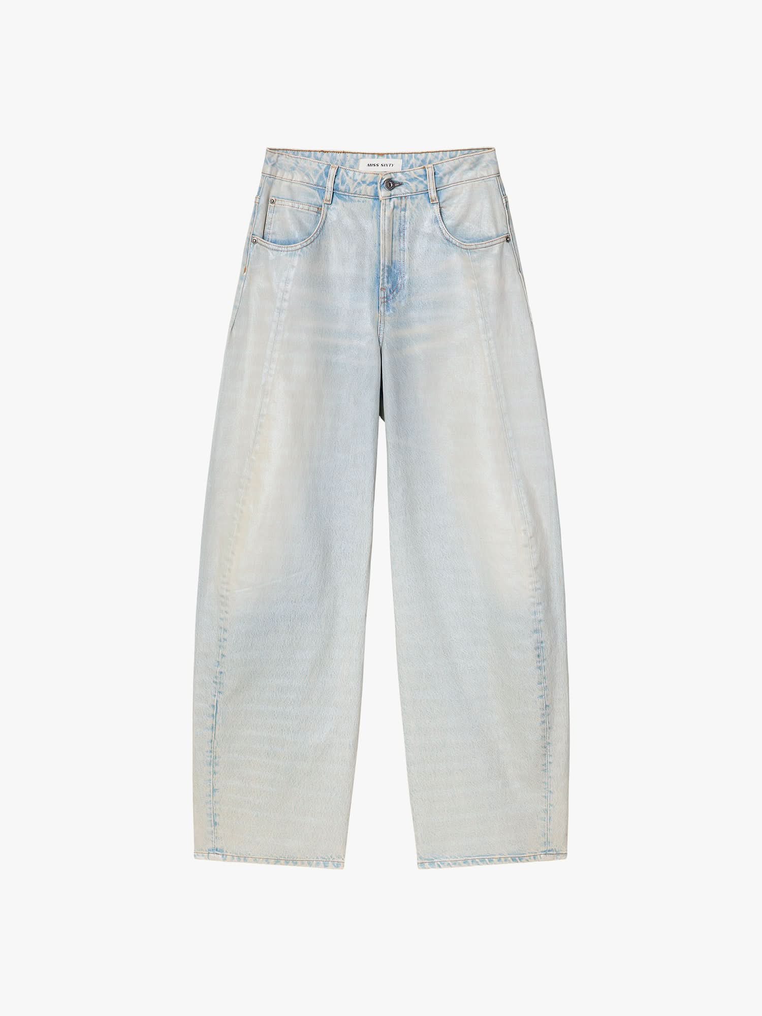 Coated Loose-Fit Jeans - Image 5