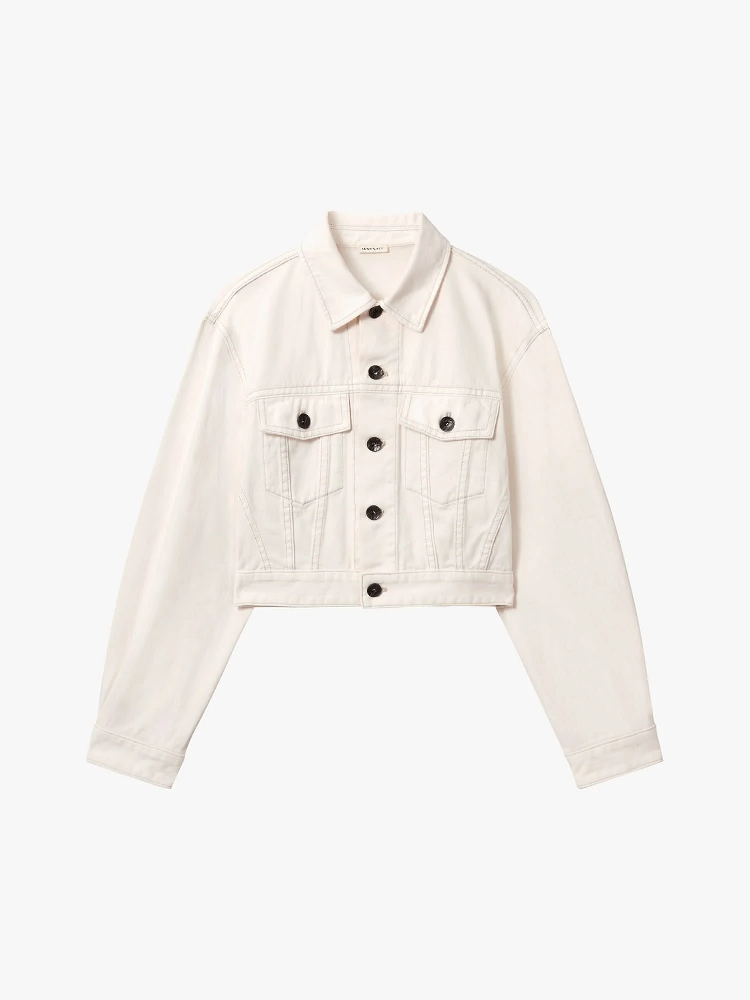Cropped Denim Jacket - Image 5