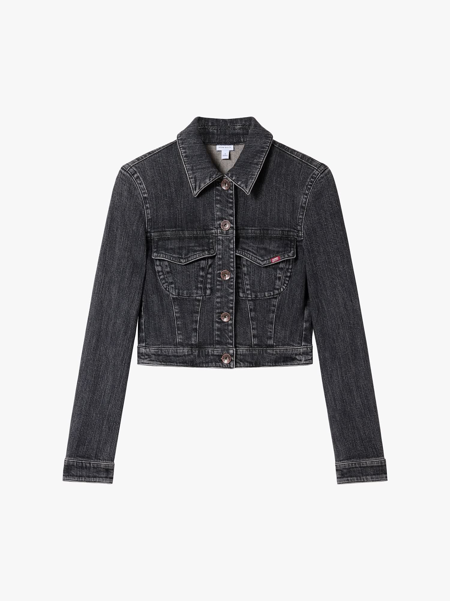 Cropped Denim Jacket - Image 5