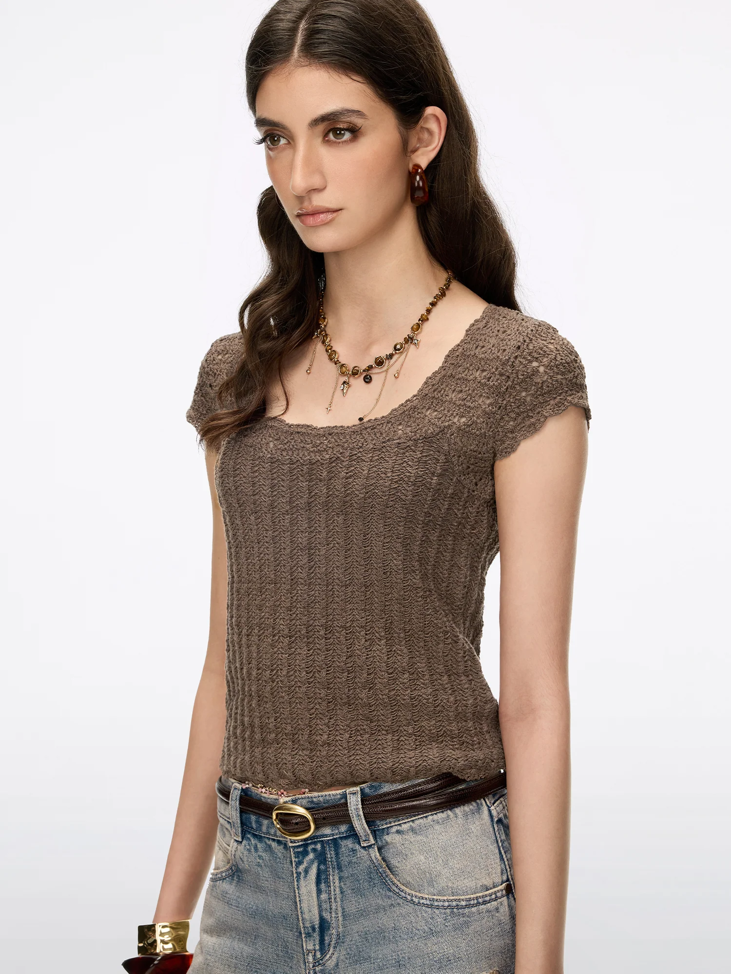 Cut-Out Knit Top - Image 3