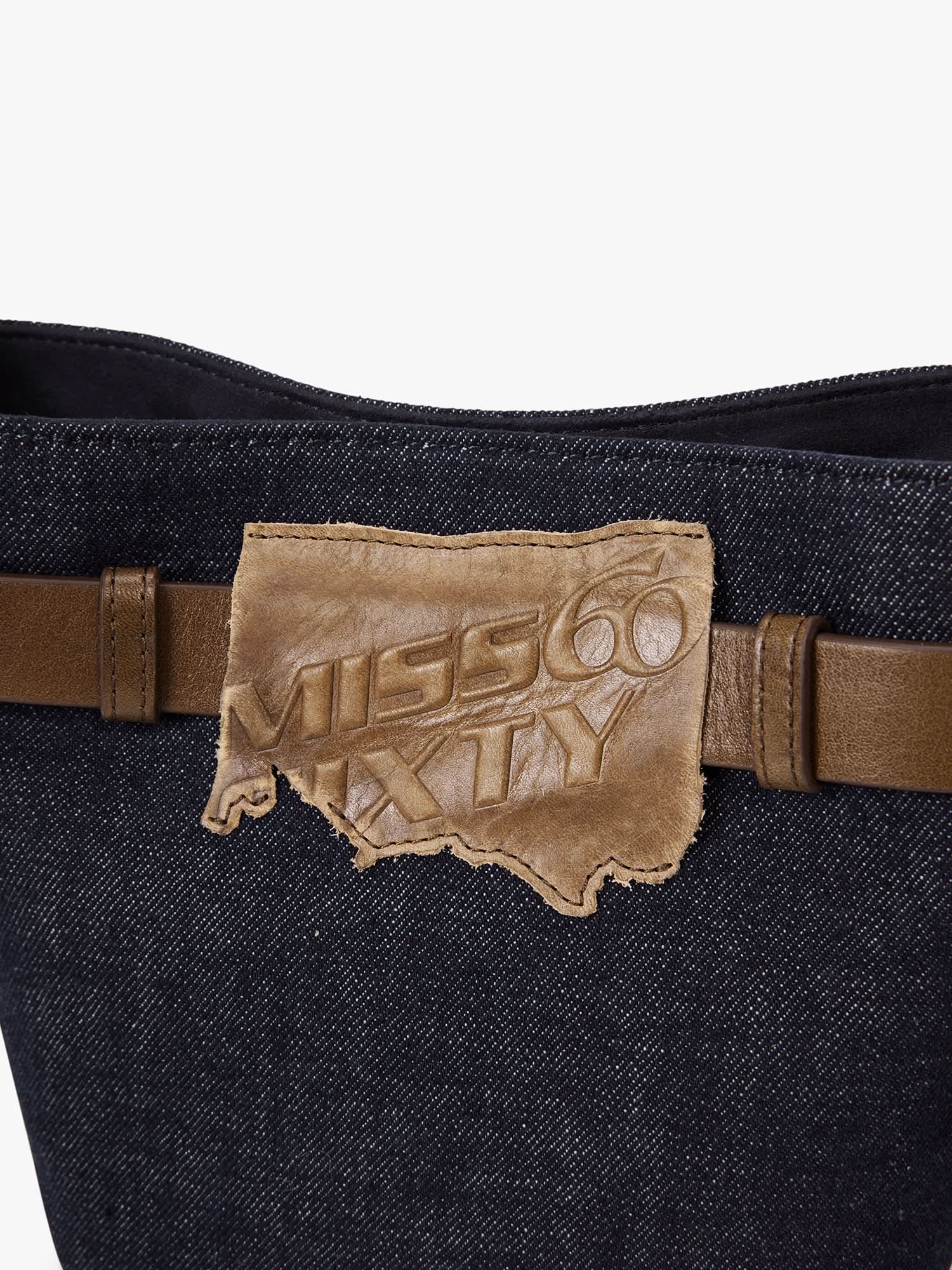 Denim Bucket Bag - Image 4