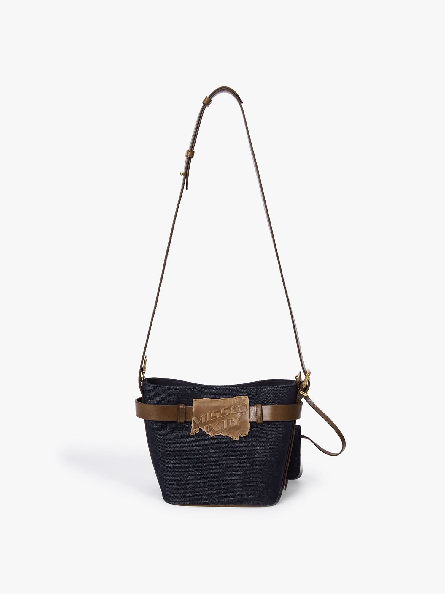 Denim Bucket Bag - Image 5