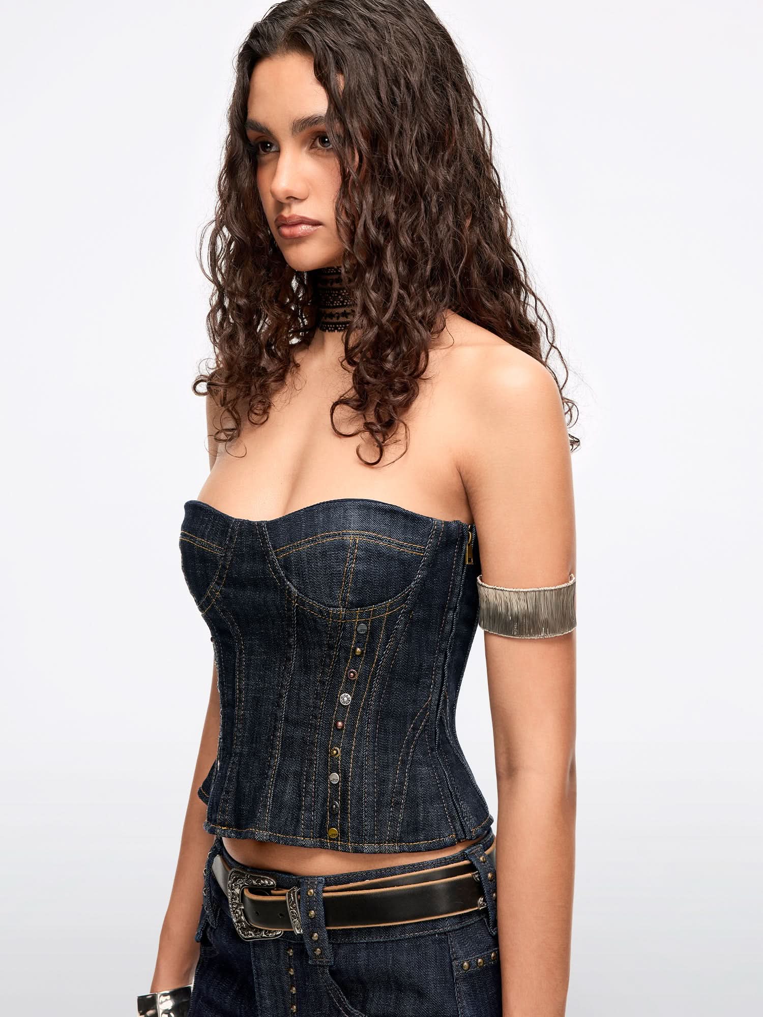 Denim Bustier - Image 3