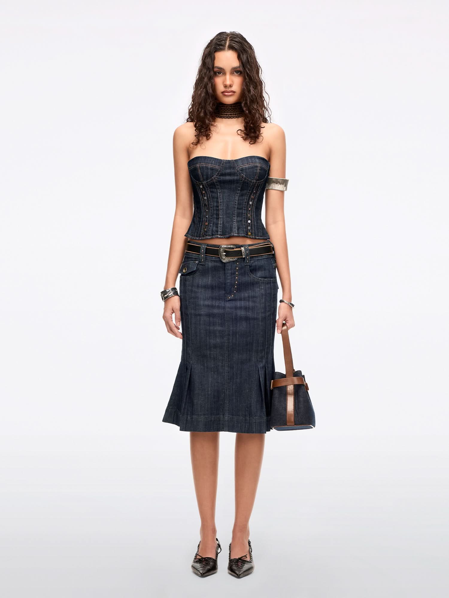 Denim Bustier - Image 4