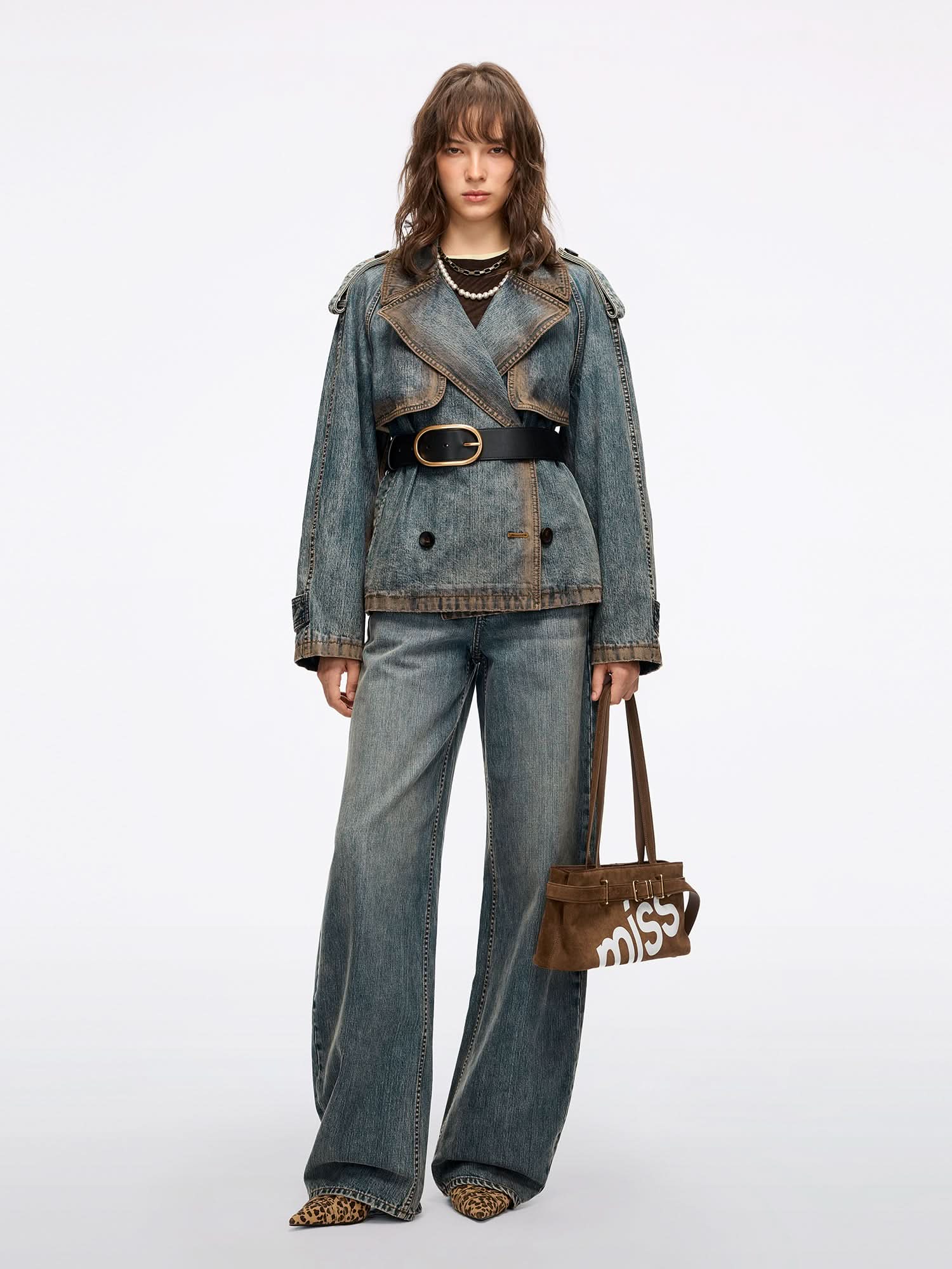 Denim Cape Jacket - Image 4