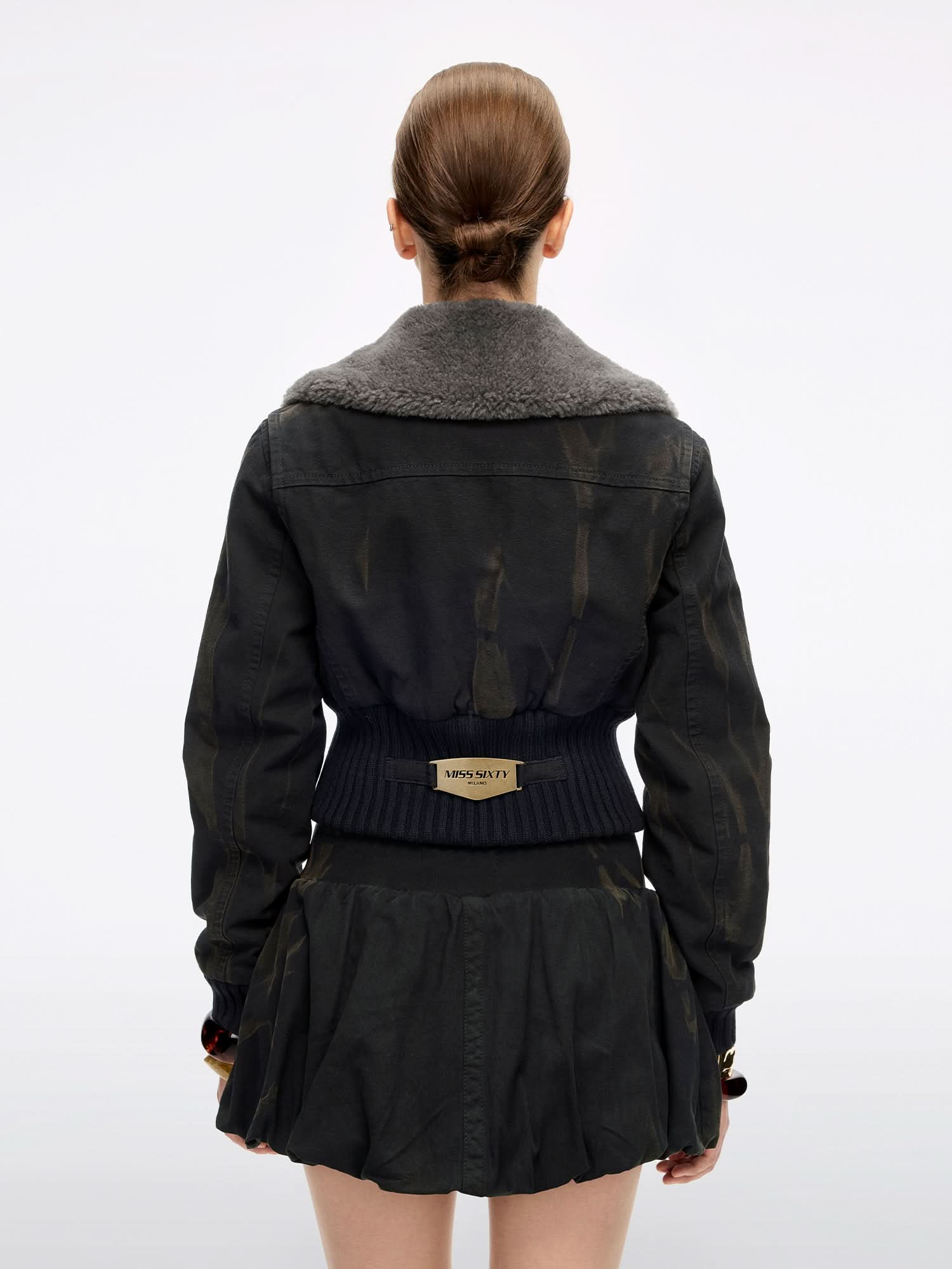 Denim Jacket with Fleece Collar - Image 2