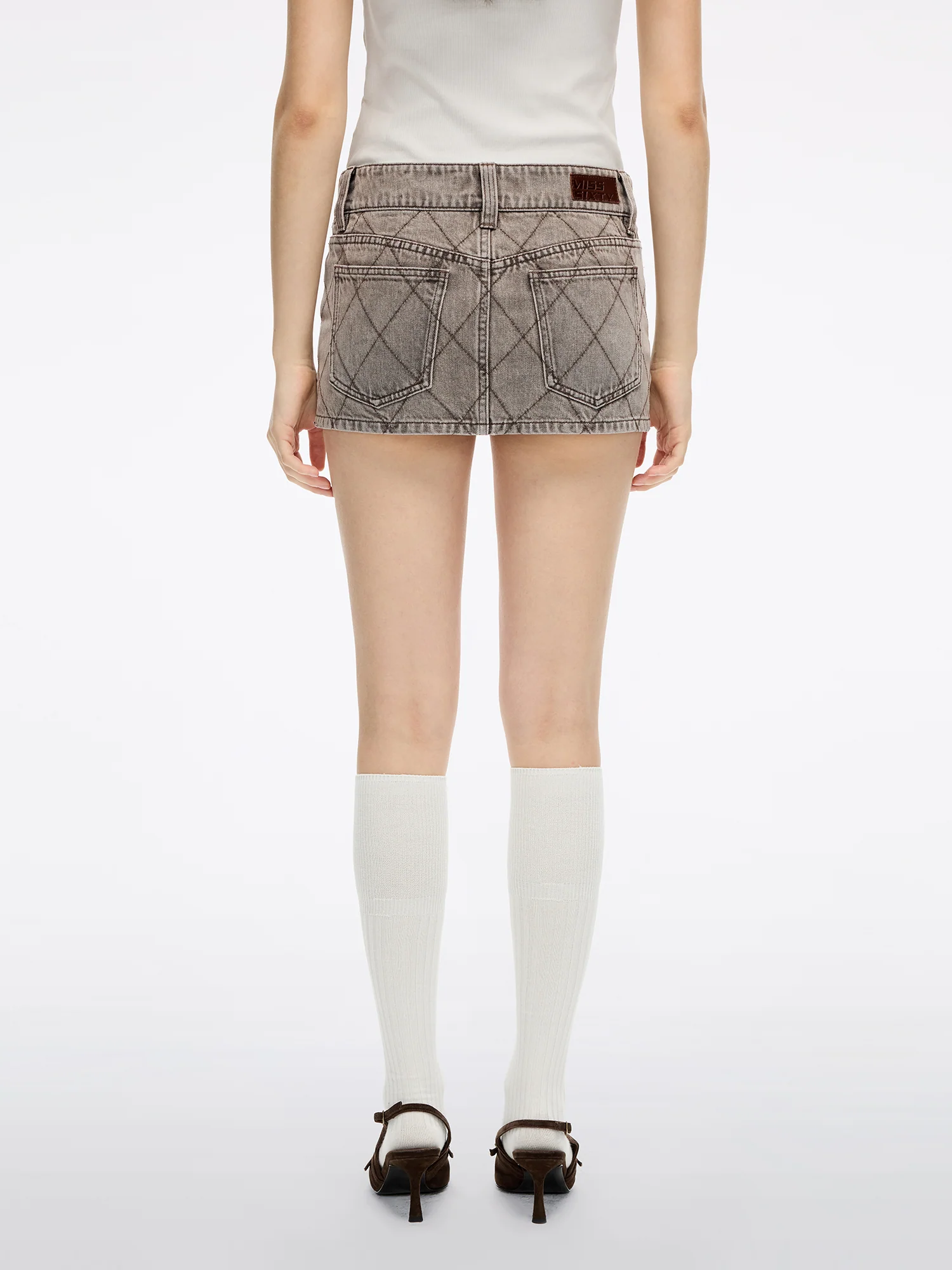 Denim Mini Skirt - Image 3