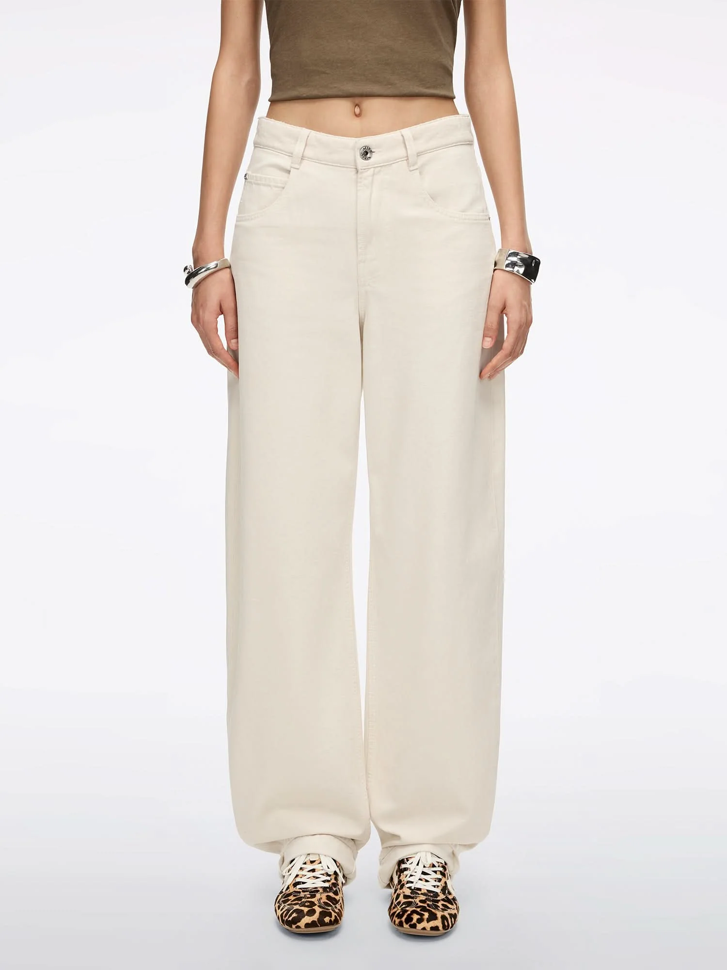 Distressed Denim Jeans-ELIZABETH