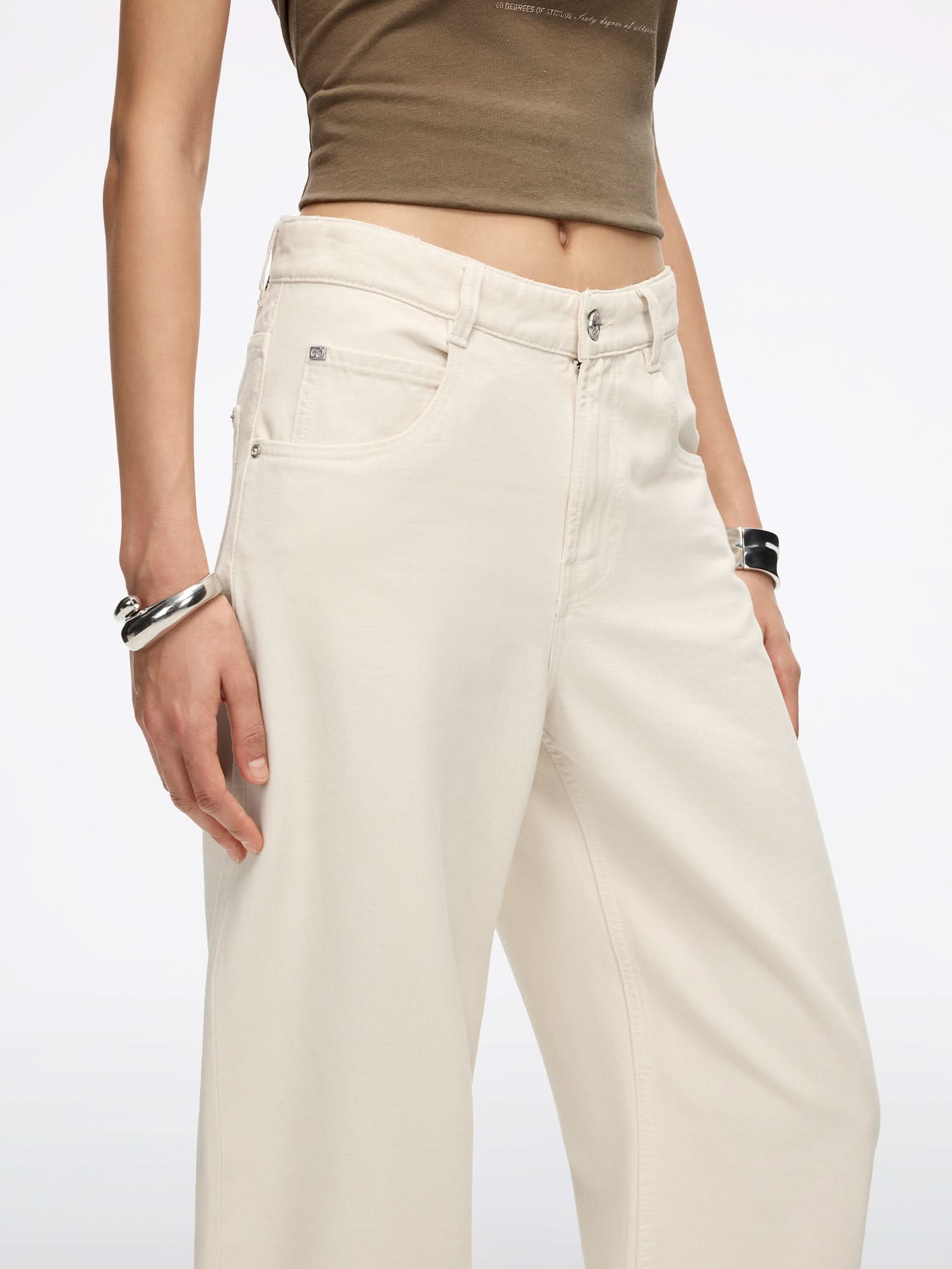Distressed Denim Jeans-ELIZABETH - Image 4