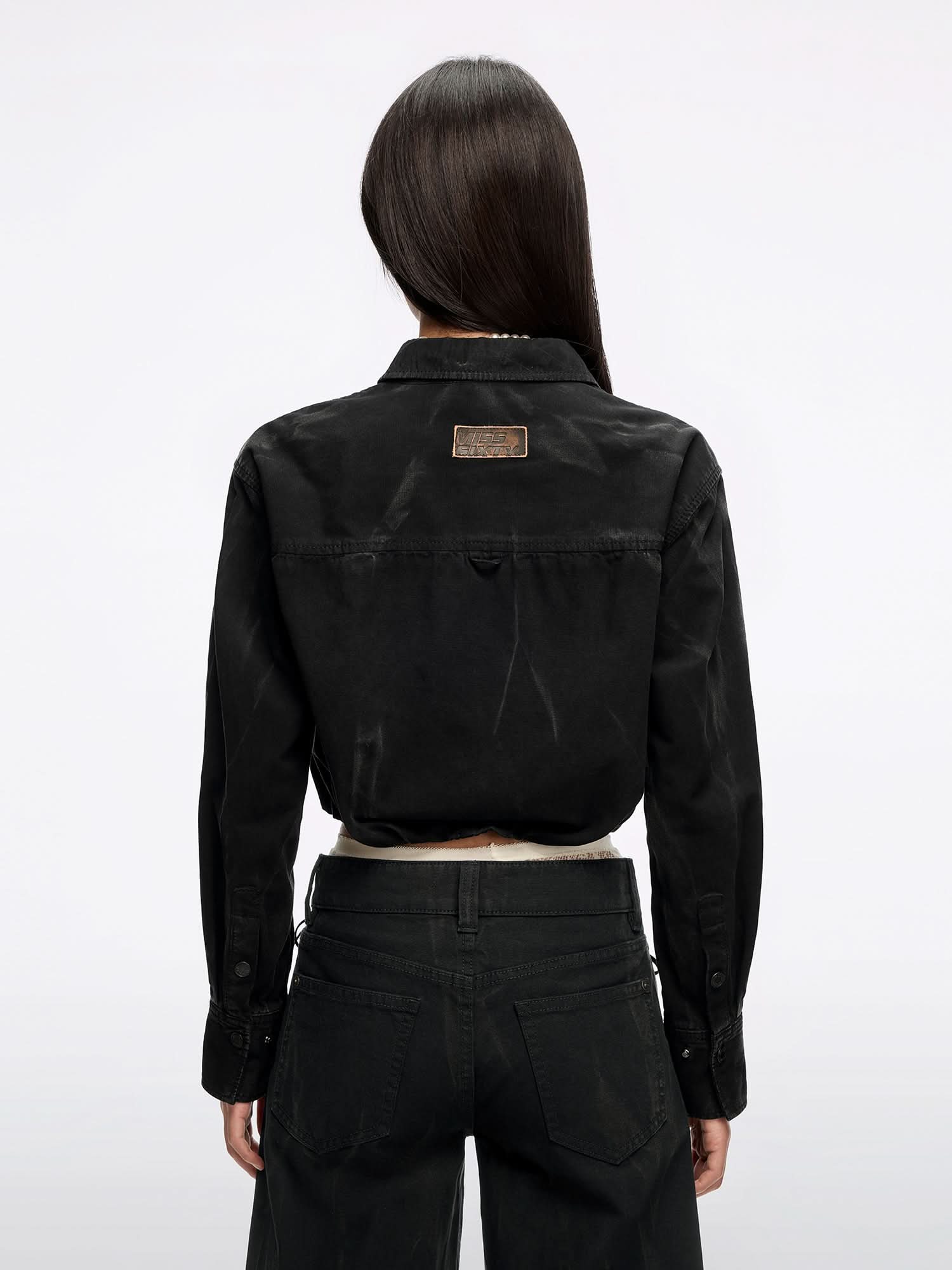 Distressed Denim Shirt - Image 2