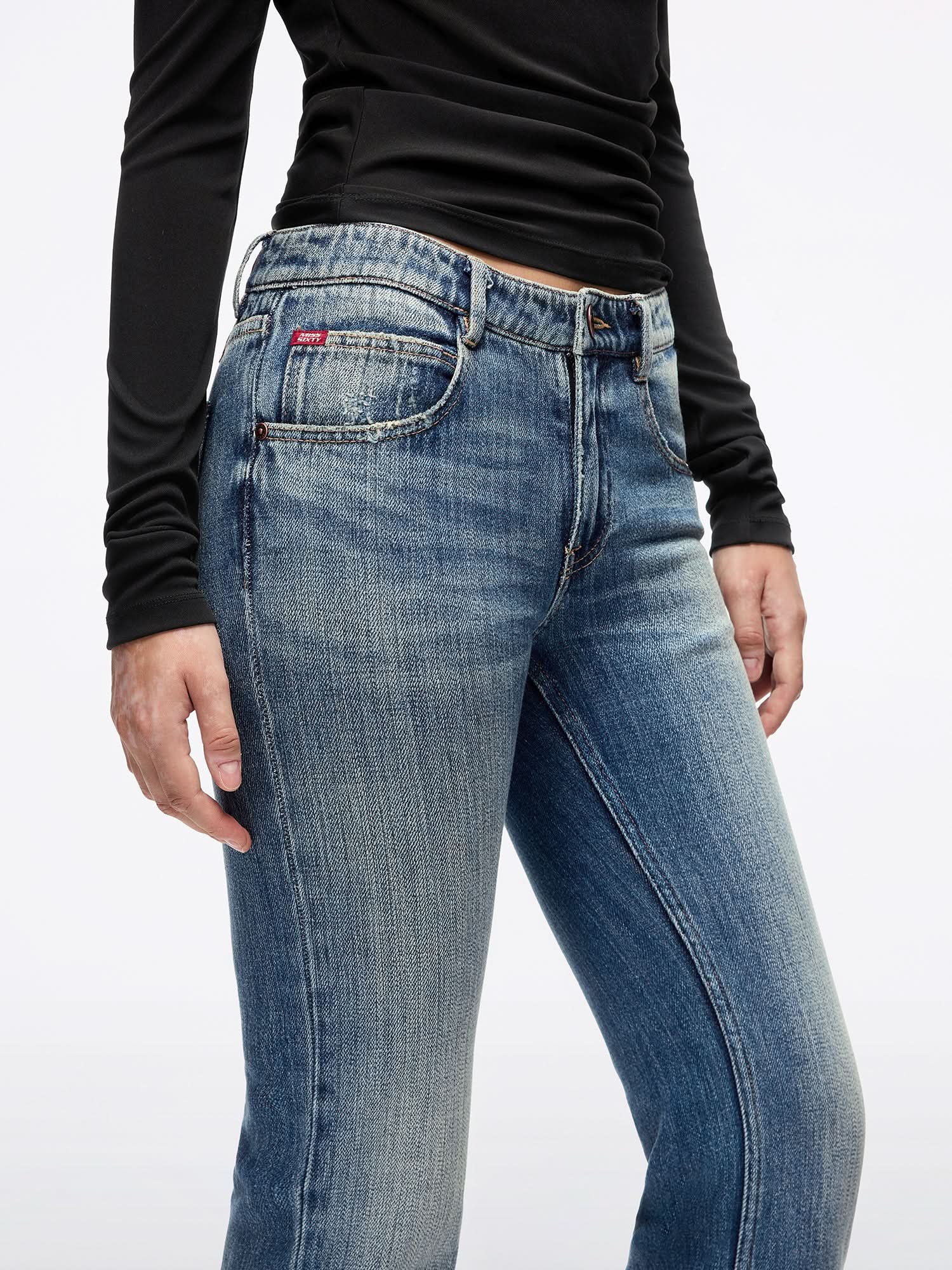 Distressed Flared Jeans - Image 4