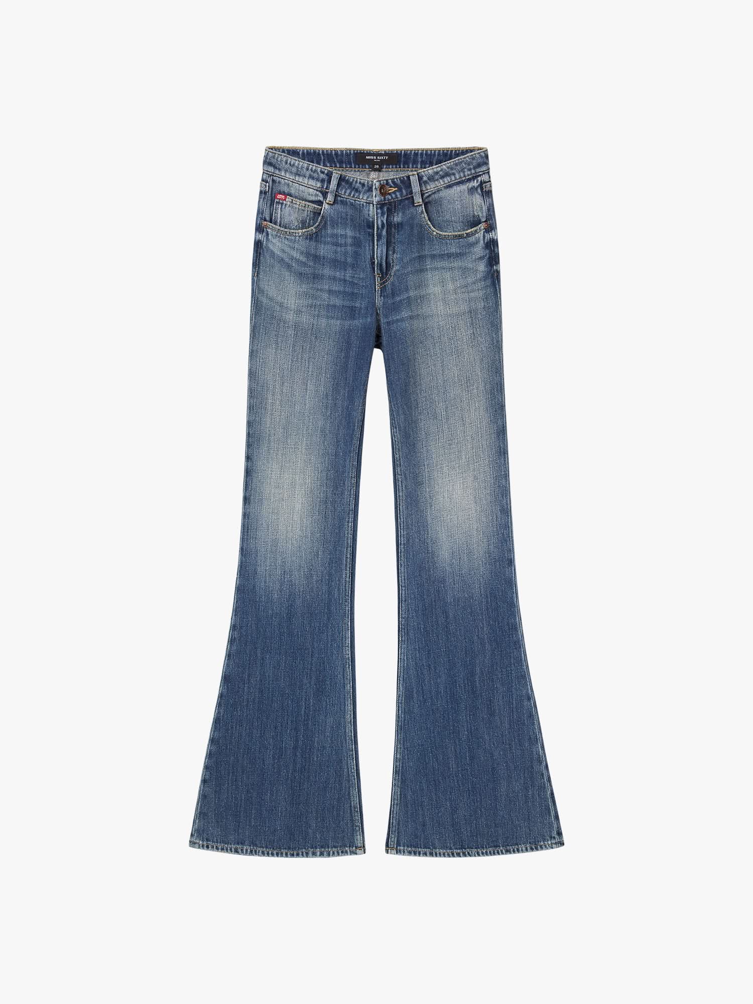 Distressed Flared Jeans - Image 5