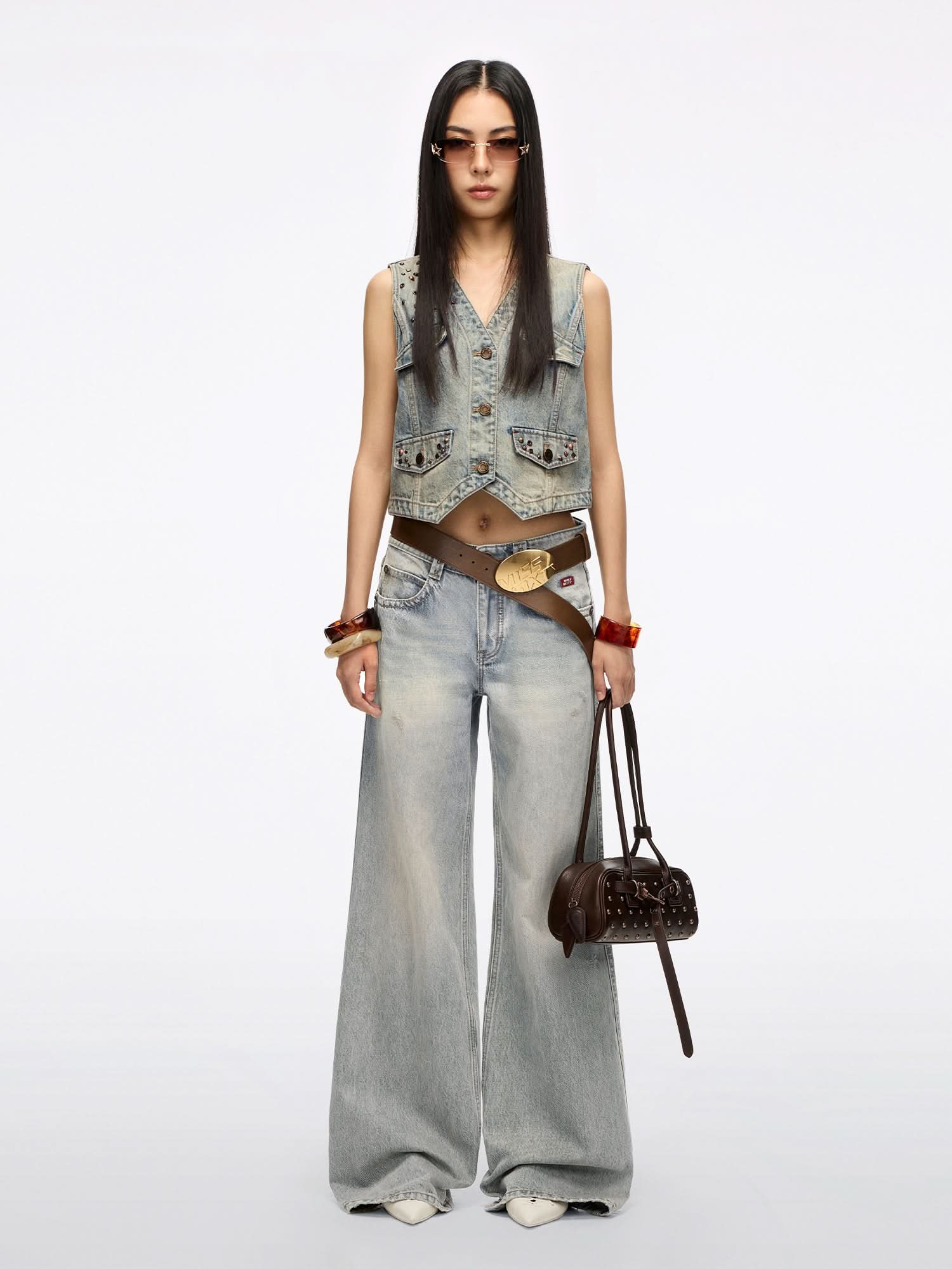 Distressed Flared Jeans - Image 2