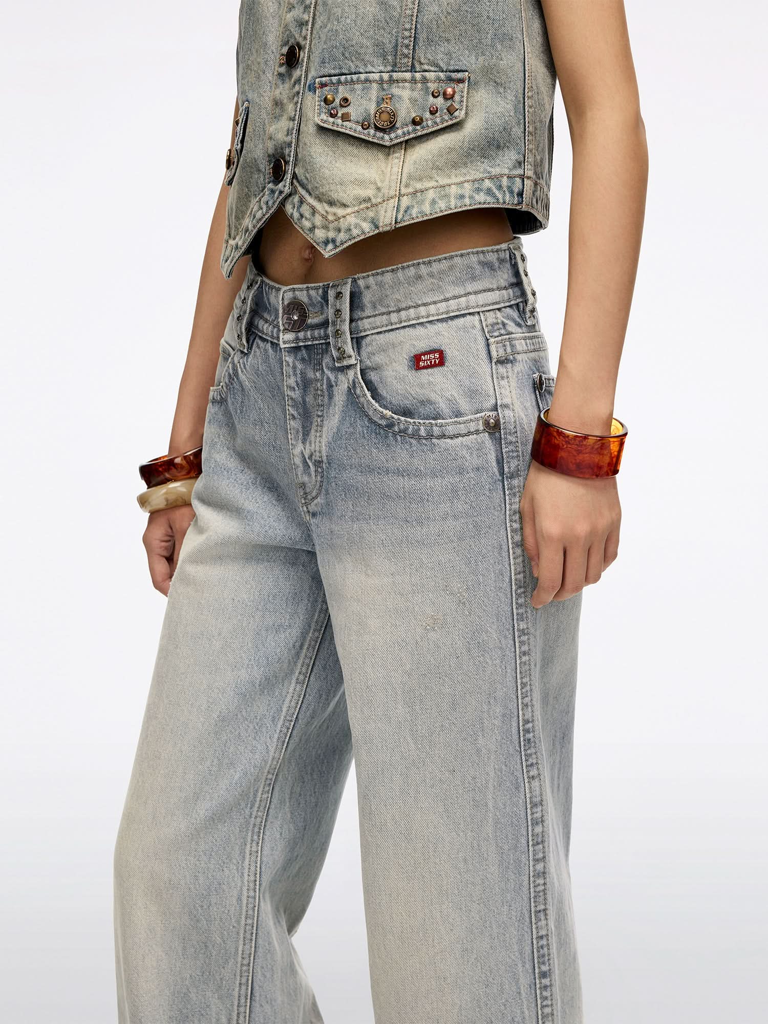 Distressed Flared Jeans - Image 4