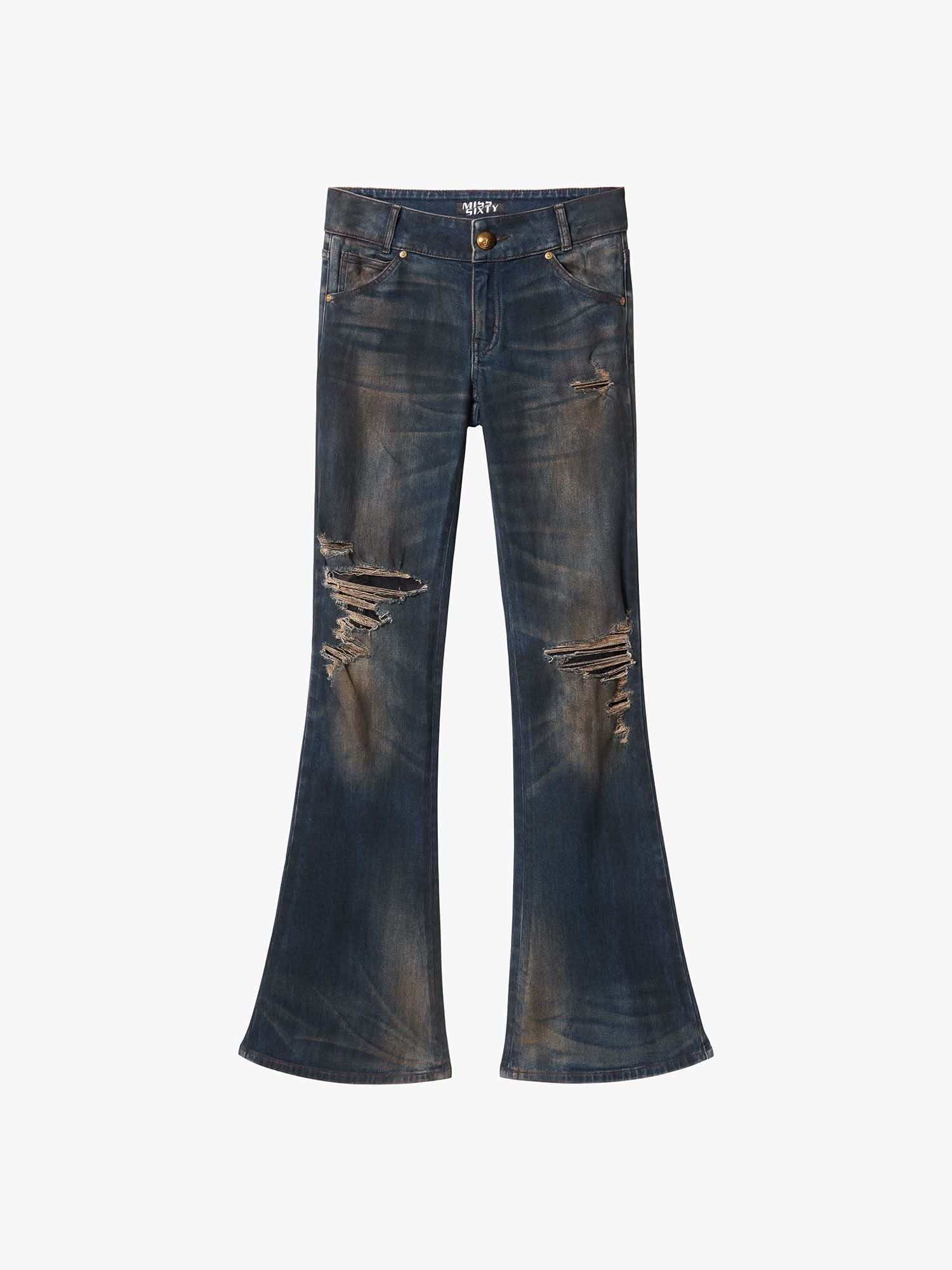 Distressed Flared Jeans - Image 6
