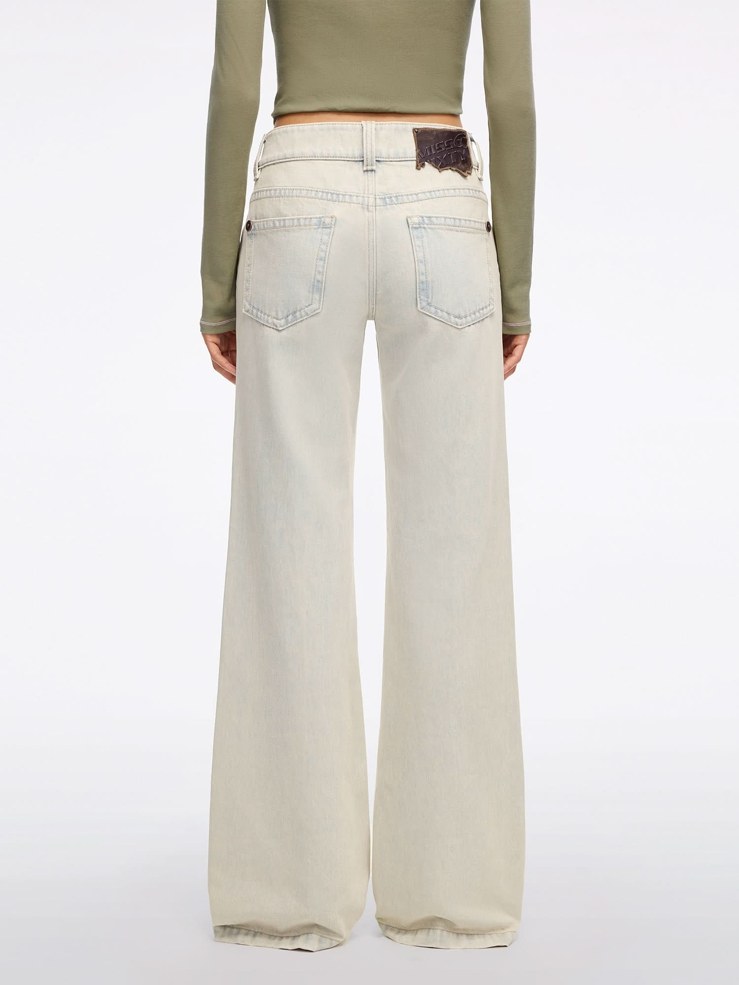 Distressed Flared Jeans - Image 3