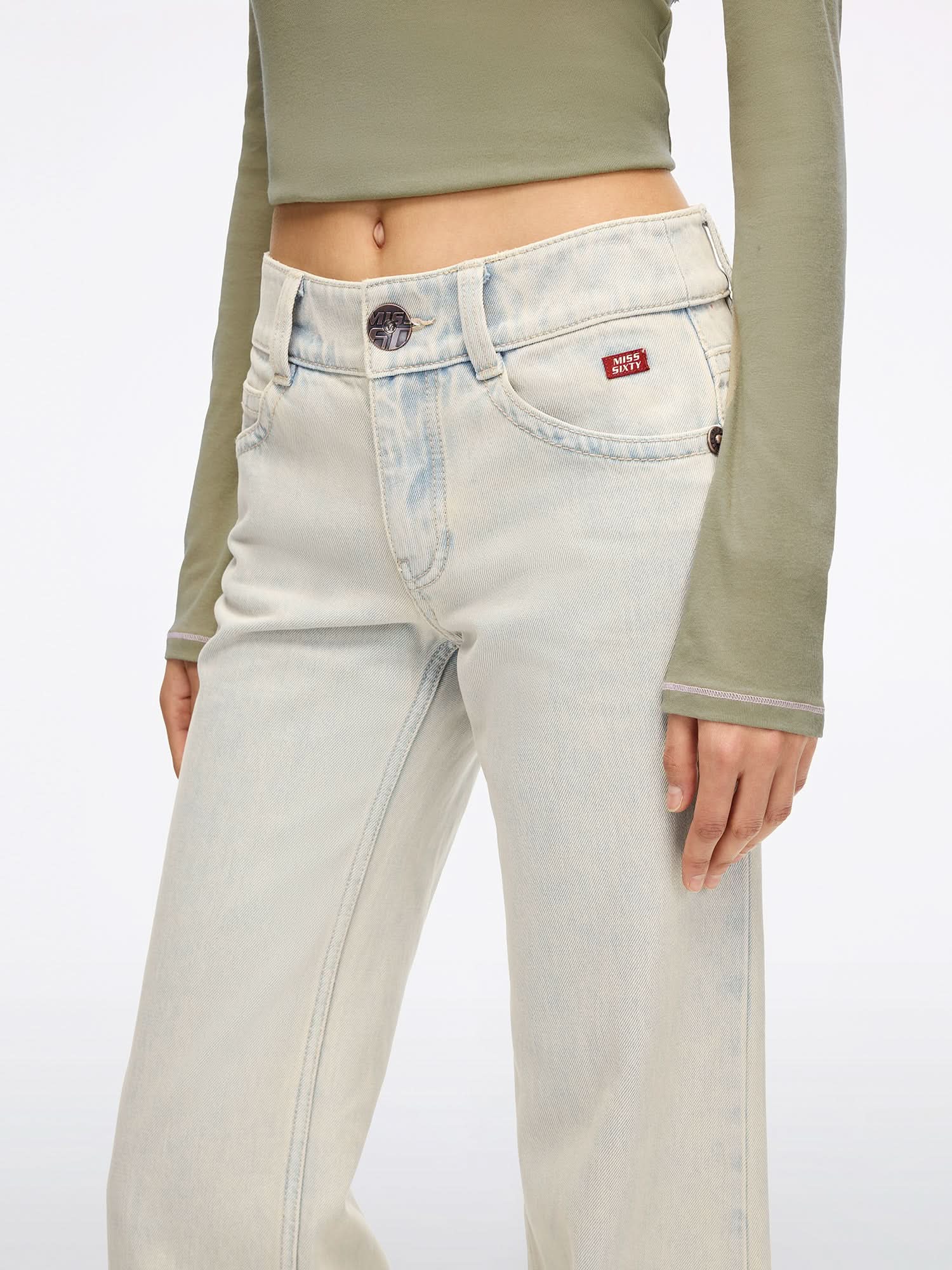 Distressed Flared Jeans - Image 4