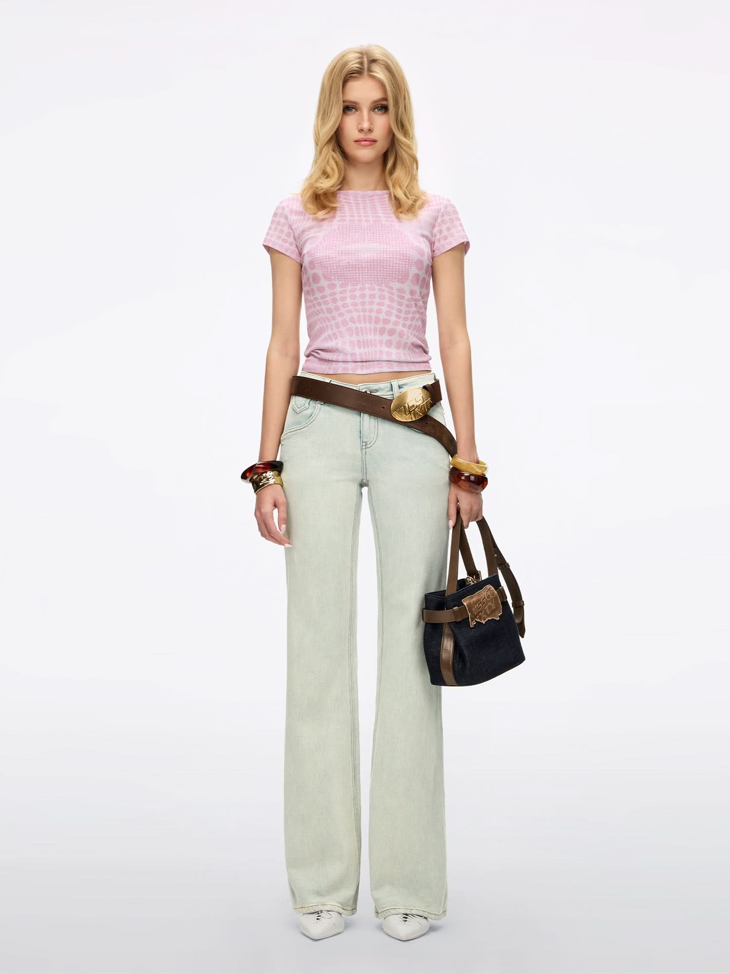 Distressed Flared Jeans-BELLA - Image 2