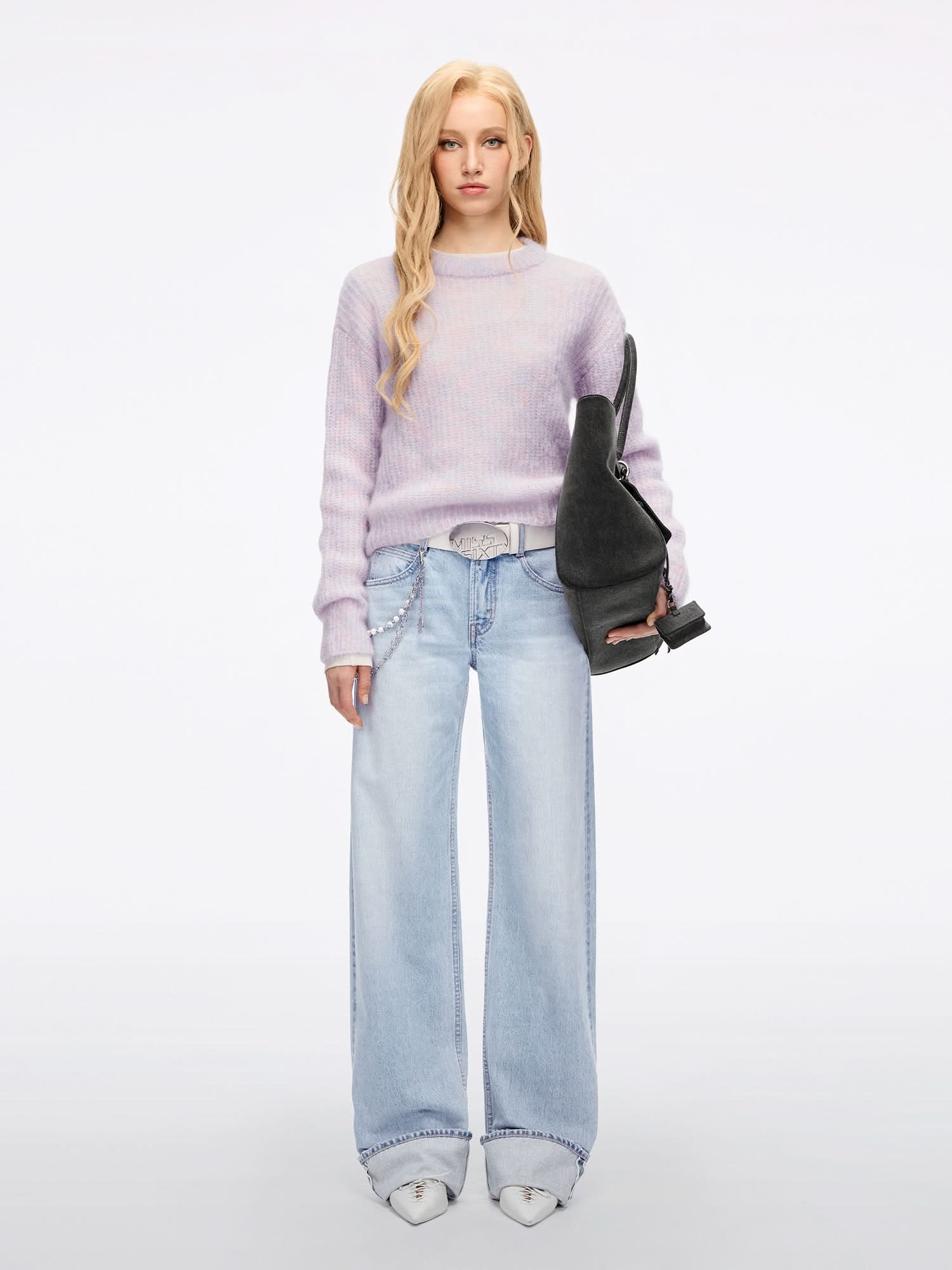 Distressed Straight-Leg Jeans - Image 2