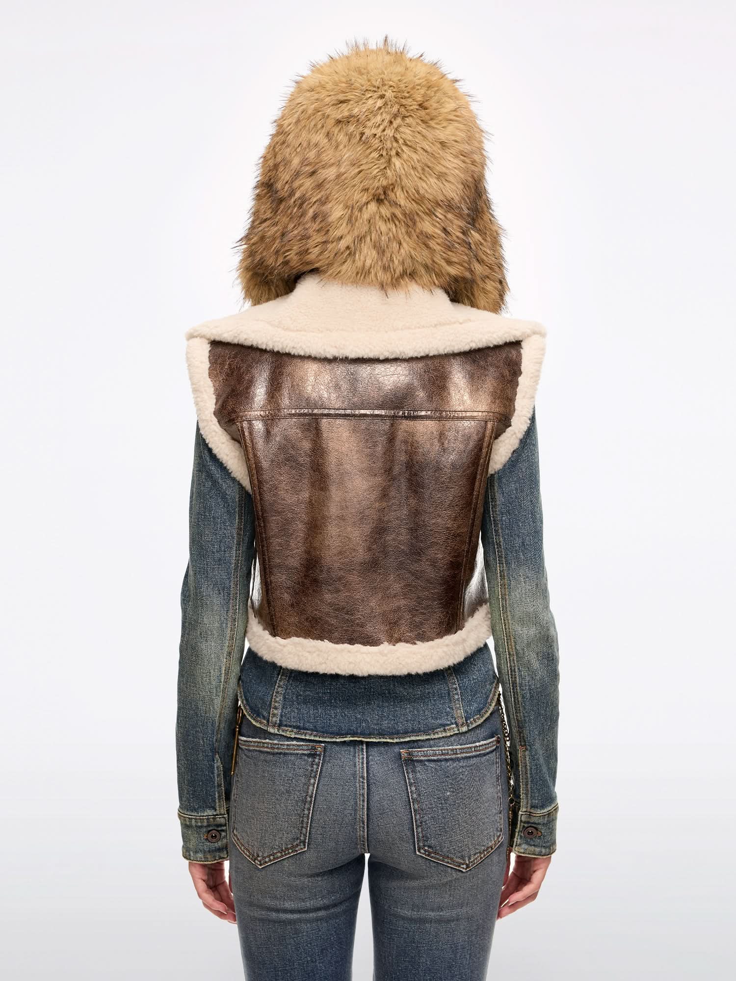 Eco-Friendly Faux Fur Vest - Image 3