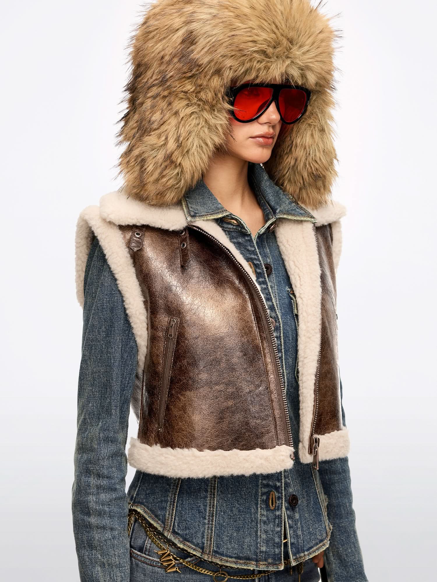 Eco-Friendly Faux Fur Vest - Image 4