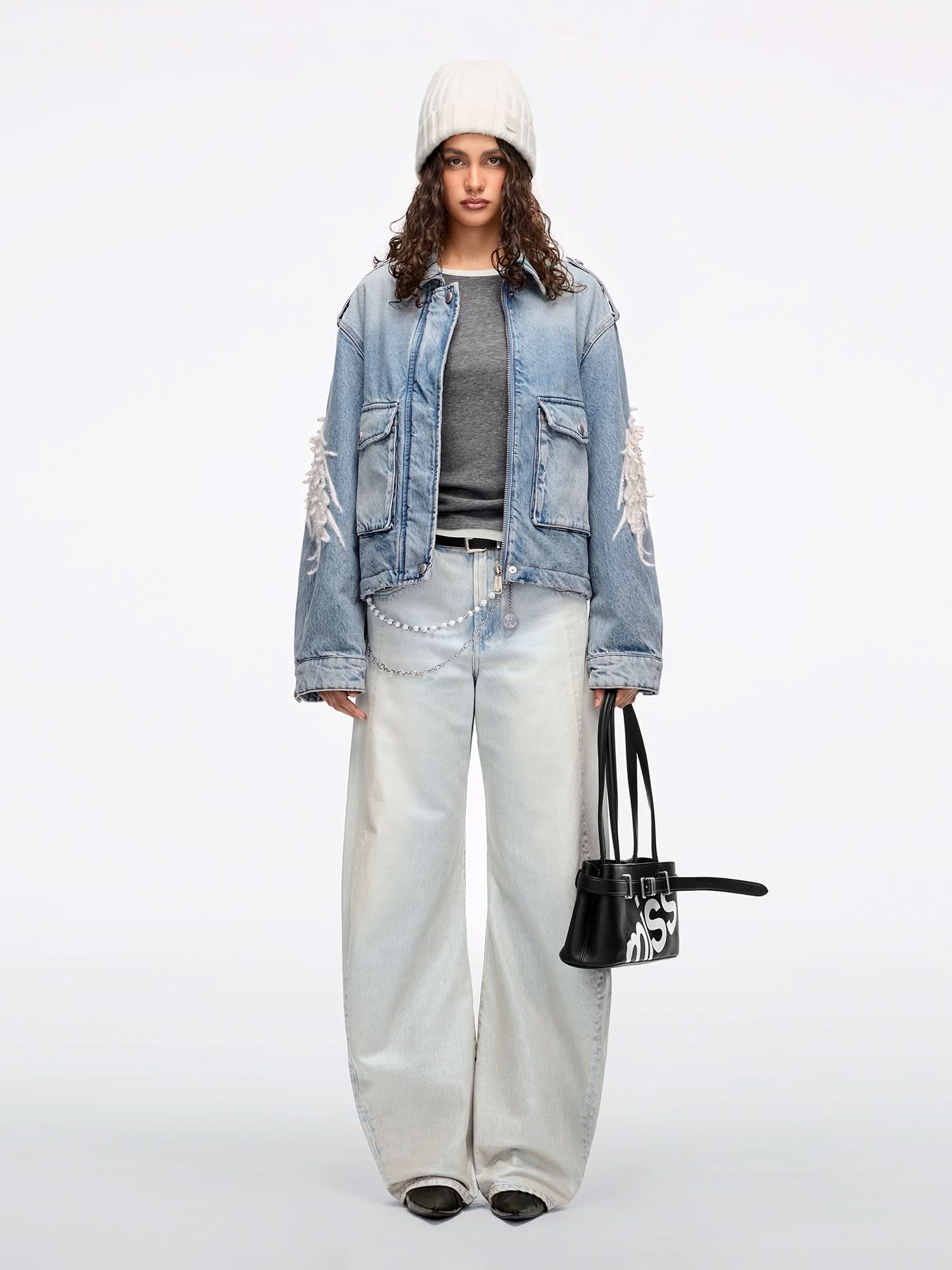 Embellished Denim Jacket - Image 4