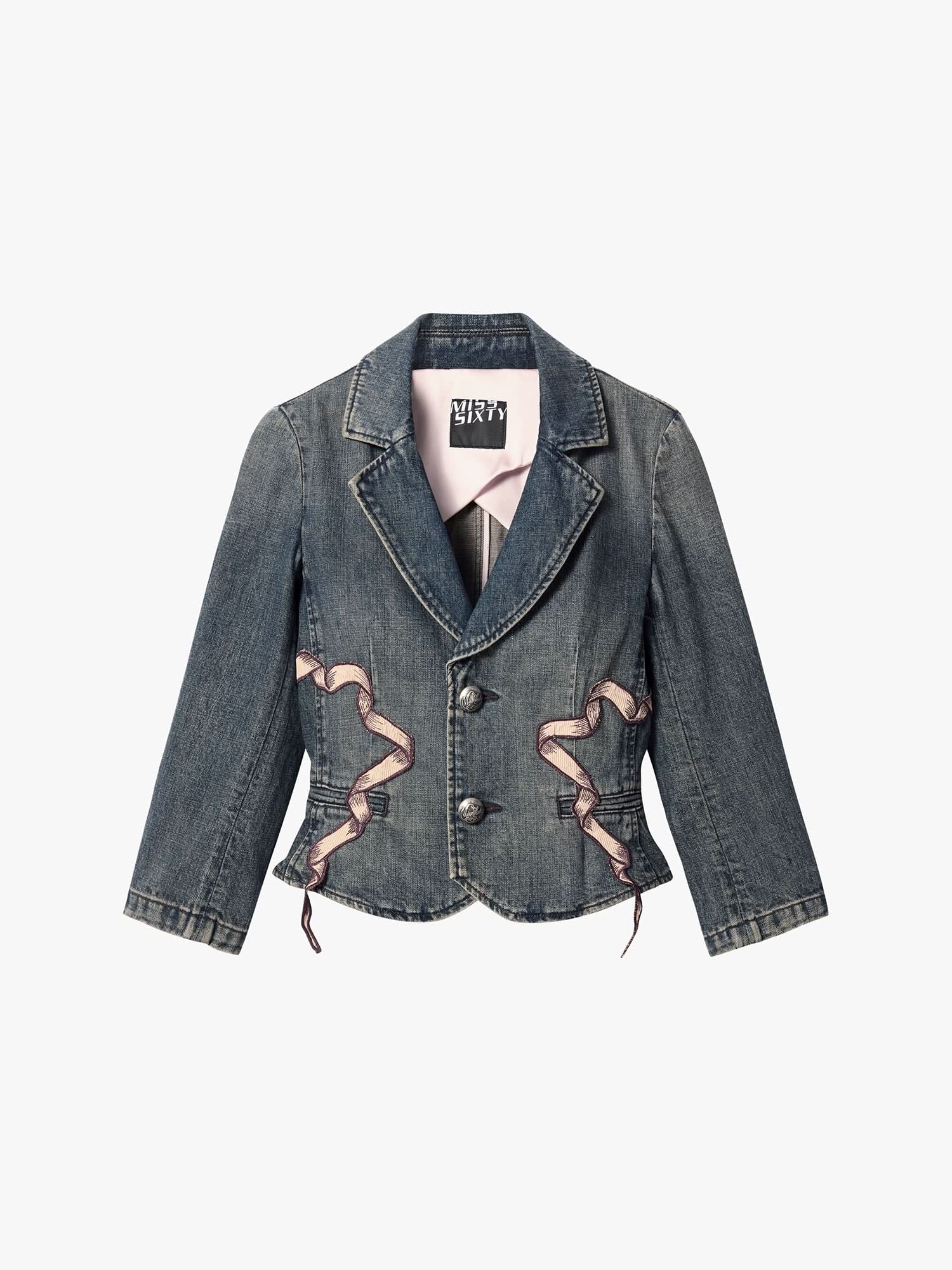 Embroidered Denim Jacket - Image 5