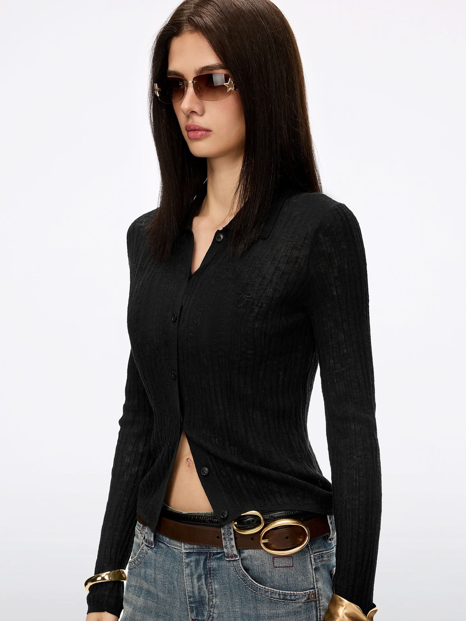 Embroidered Knit Cardigan - Image 13