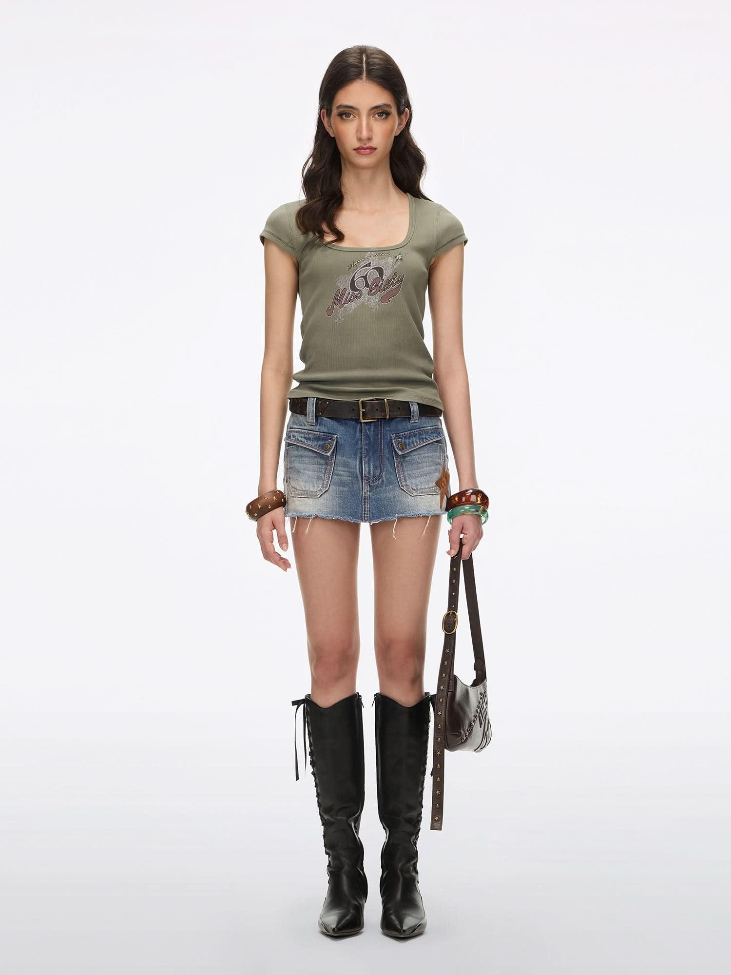 Faded Print T-Shirt - Image 9